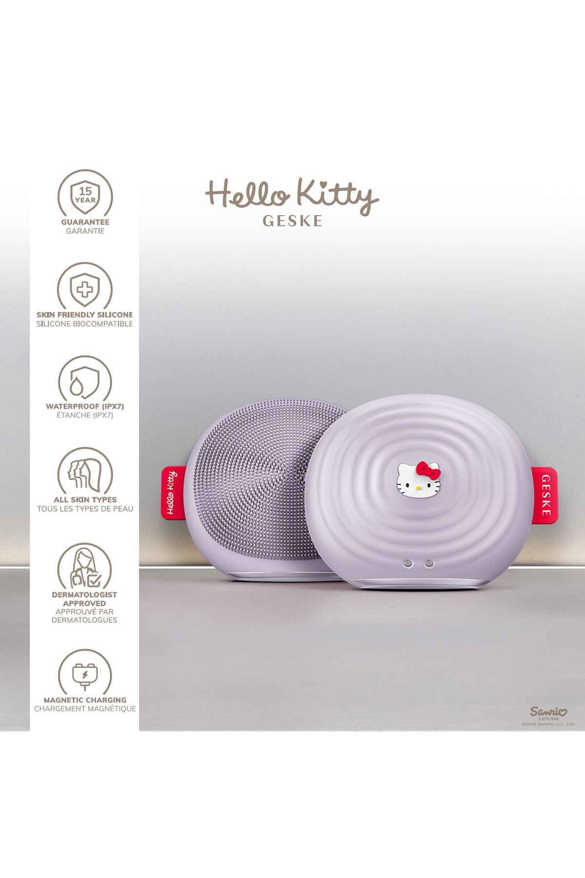 Hello Kitty Titreşimli Yüz Temizleme Ve Isılı Masaj Cihazı| Sonic Thermo Facial Brush