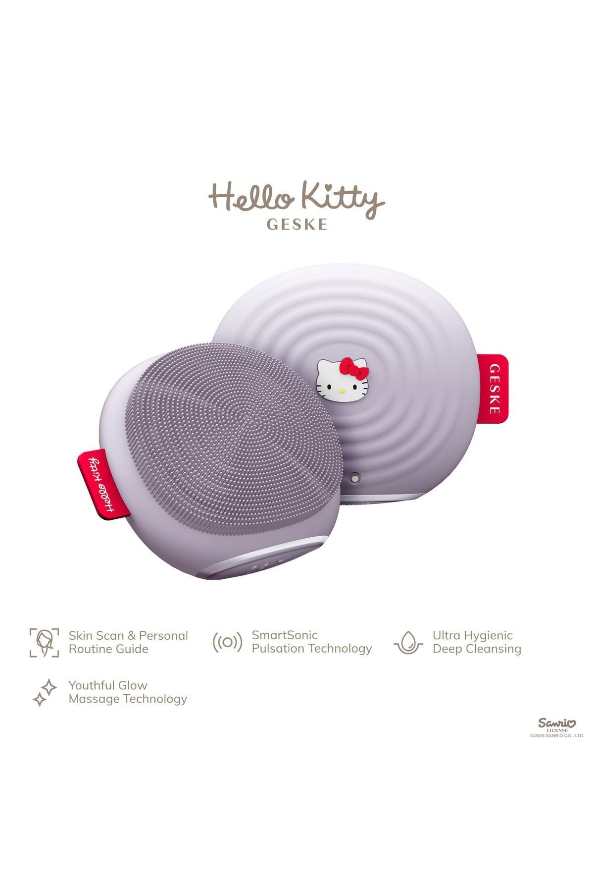 Hello Kitty Titreşimli Yüz Temizleme Ve Isılı Masaj Cihazı| Sonic Thermo Facial Brush