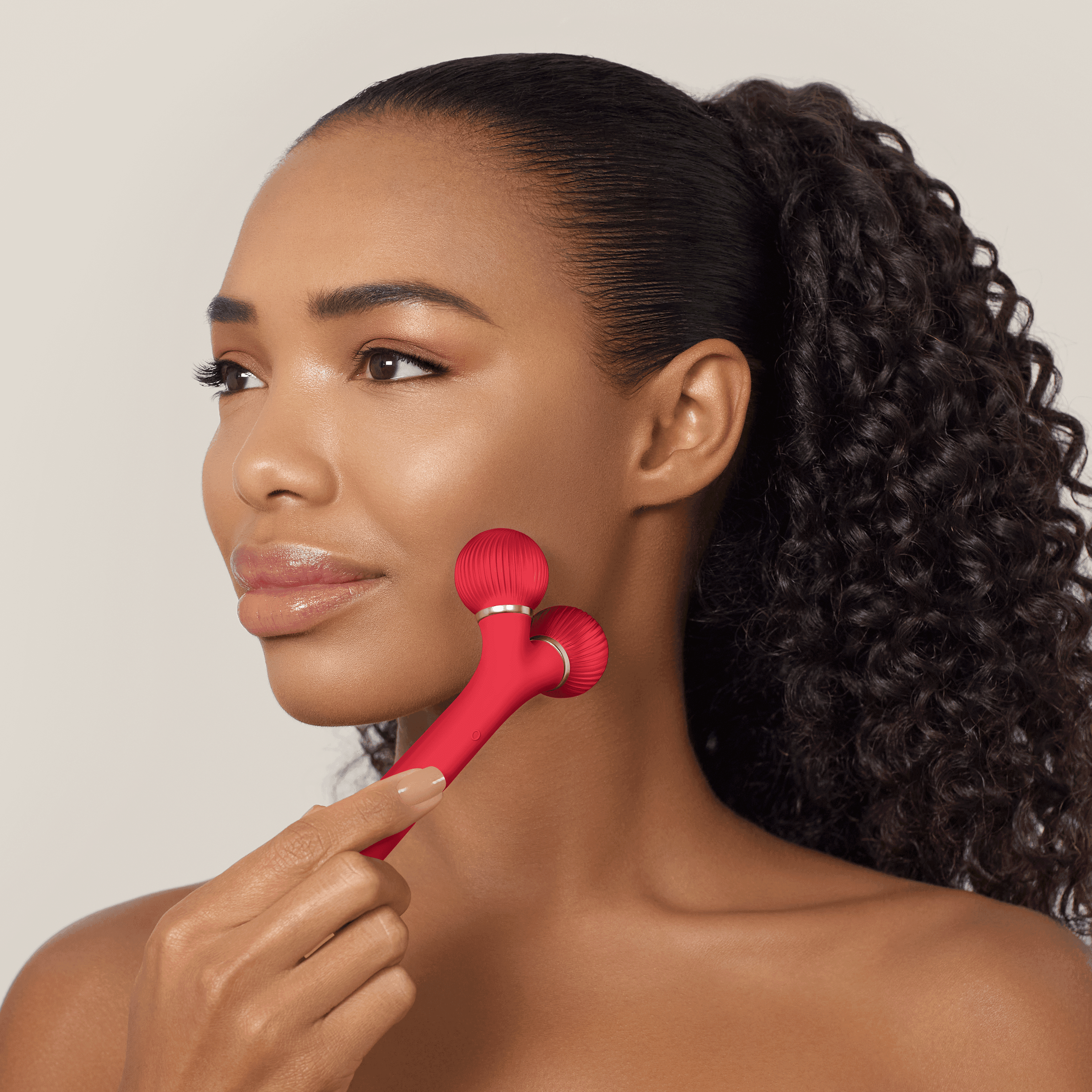 Titreşimli,  Yüz Şekillendirici  Roller Masaj  Cihazı | Sonic Facial Roller