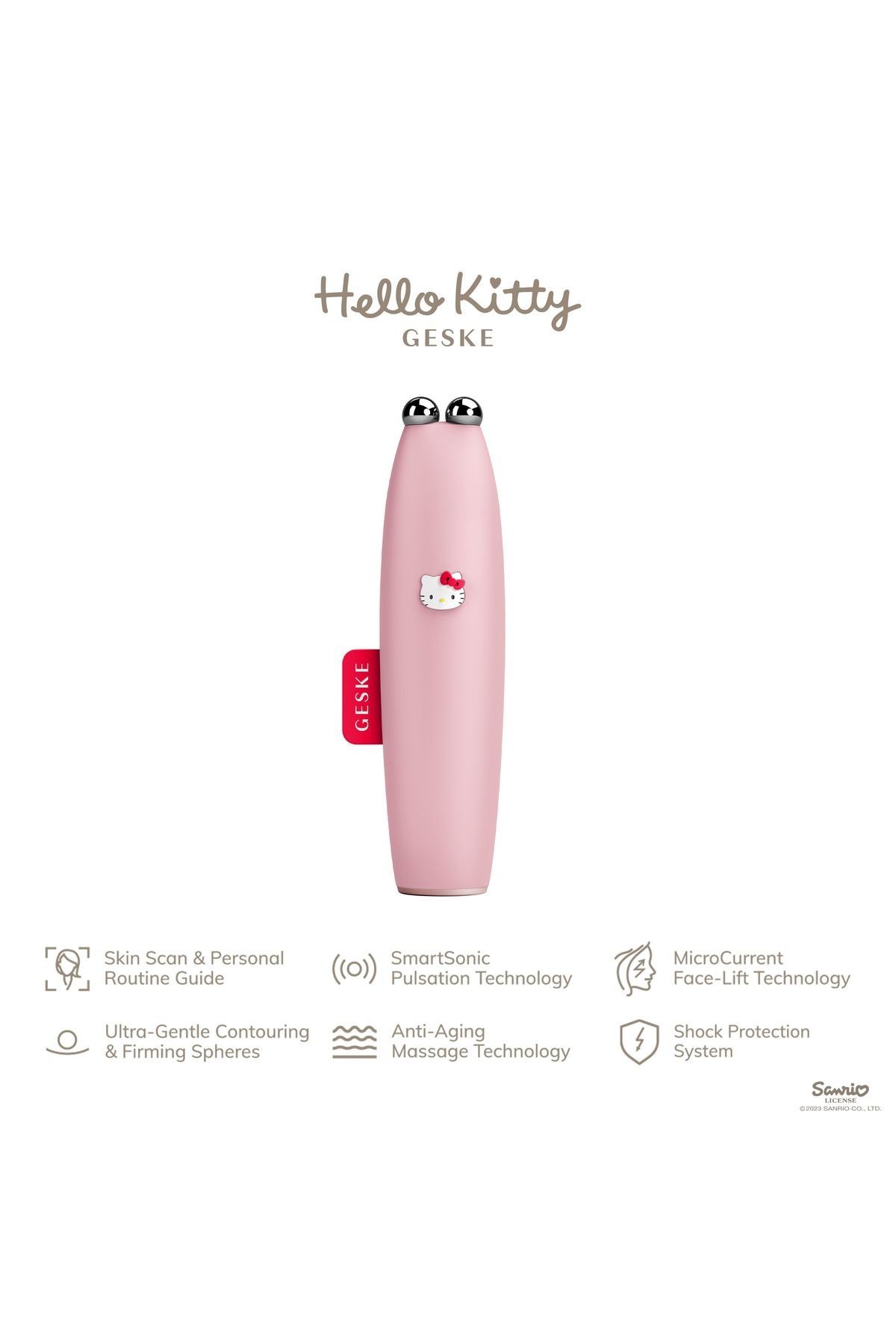 Hello Kitty Titreşimli Mikro Akım Yüz Sıkılaştırıcı Akıllı Kalem | Microcurrent Face-lift Pen