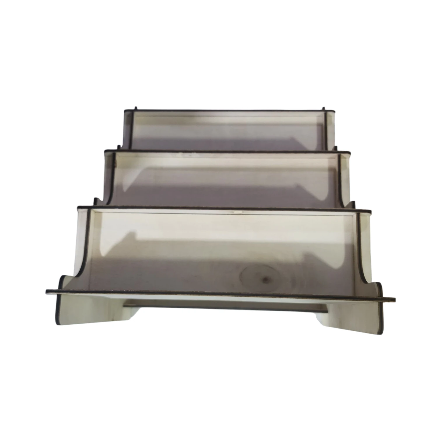 Ahşap Kontrplak Üç Basamaklı Stand