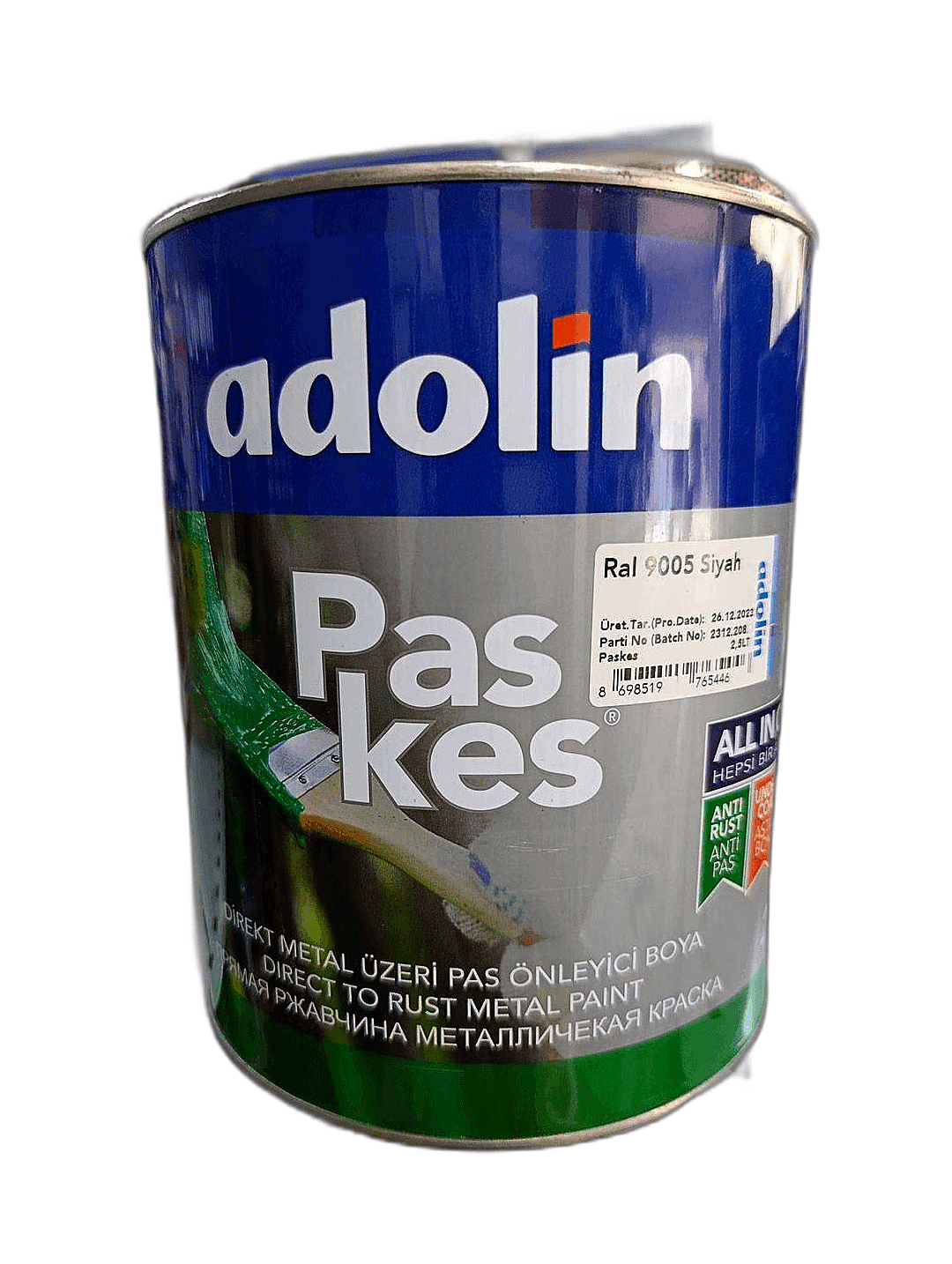 Adolin Paskes Ral 9005 Siyah 2.5 L