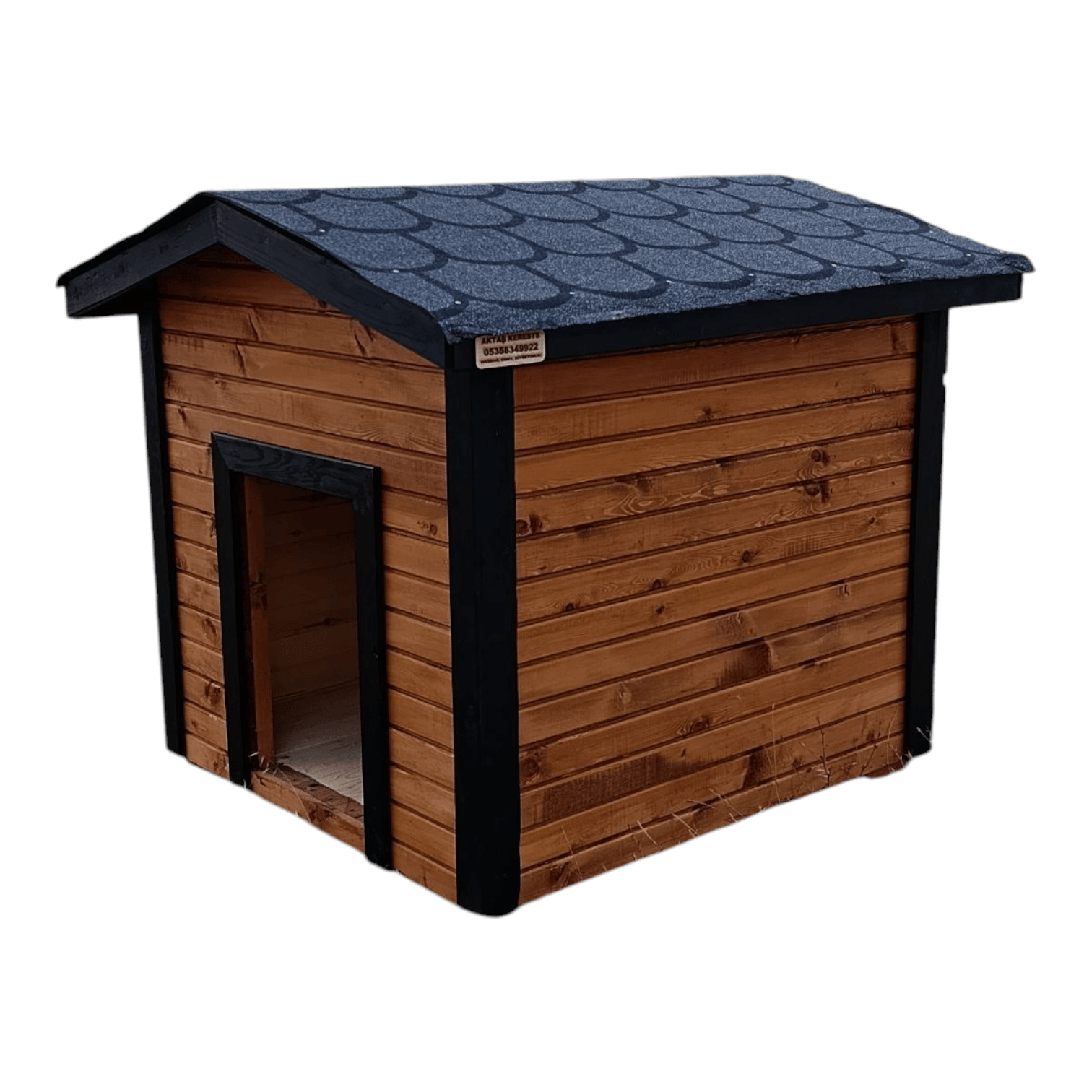 Ahşap Köpek Kulübesi 80x80x80 cm