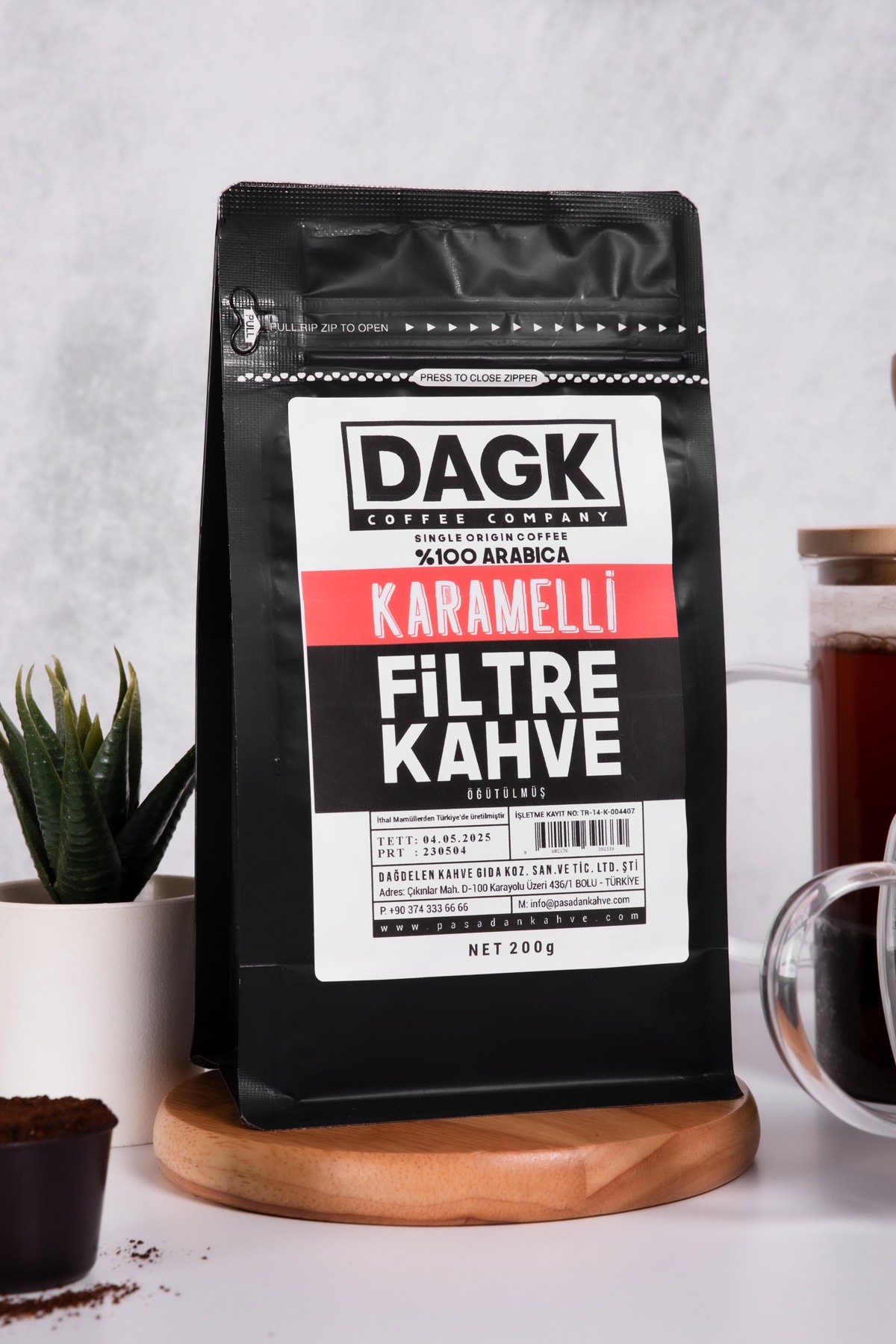 Karamelli Filtre Kahve Öğütülmüş 200g (aromalı)