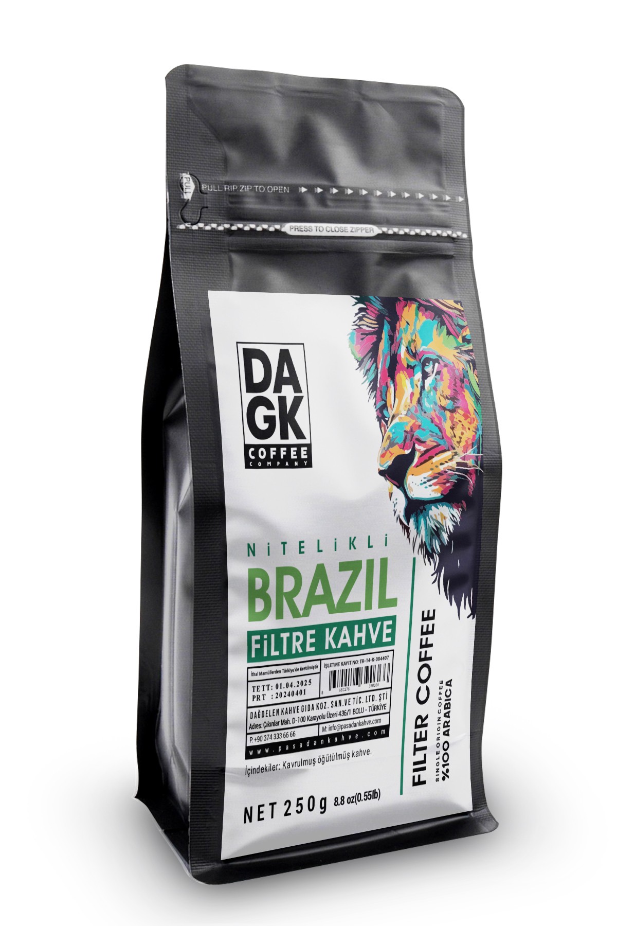 Filtre Kahve Brazilian 250gr Öğütülmüş