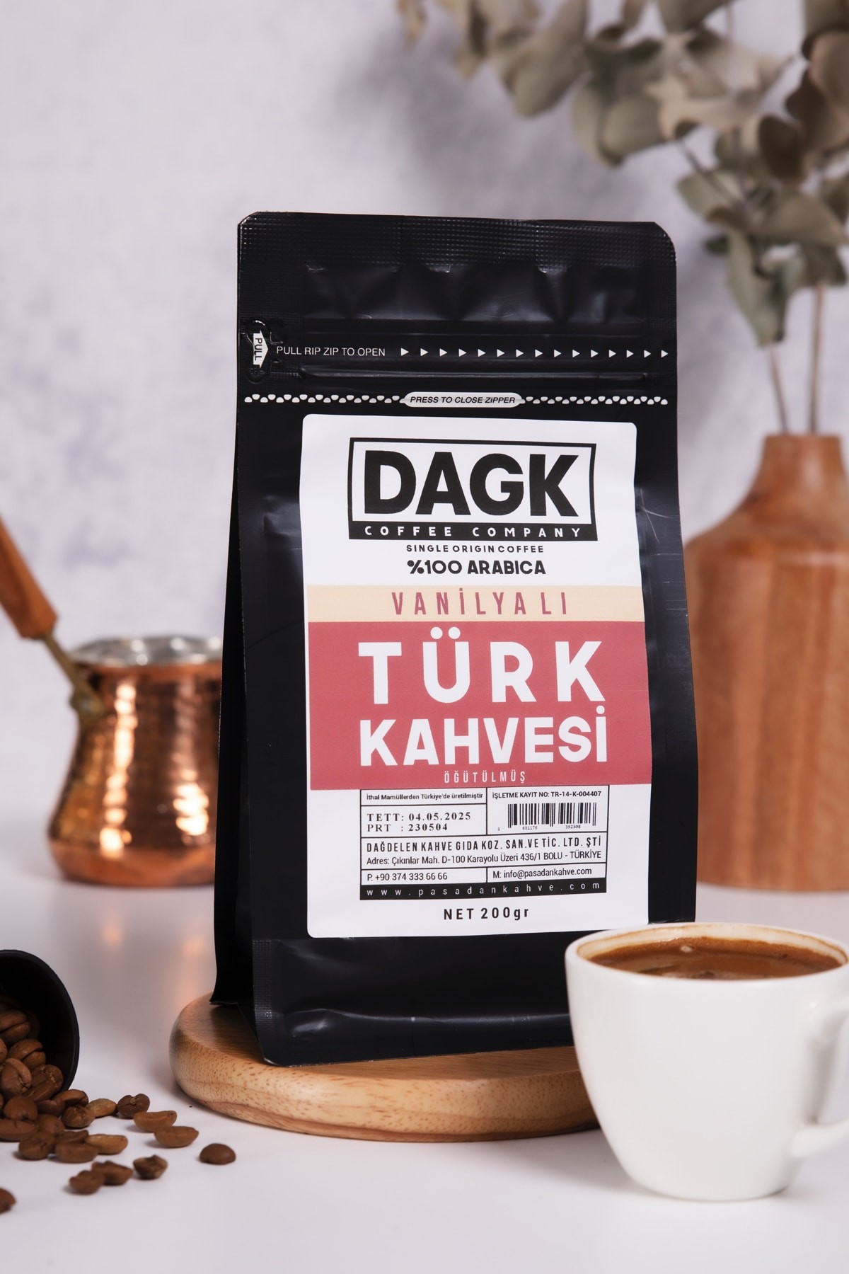 Vanilyalı Türk Kahvesi 200g Öğütülmüş