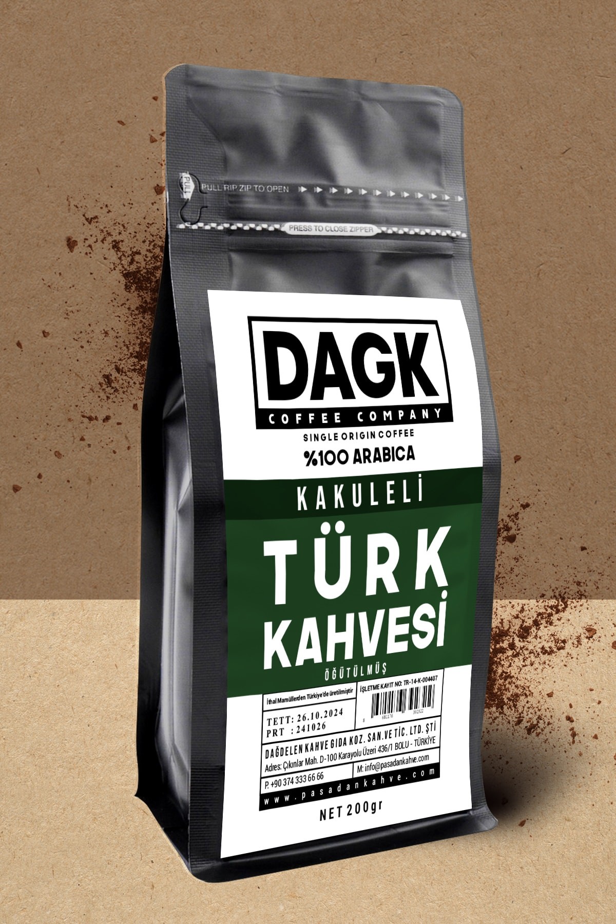 Kakuleli Türk Kahvesi 200g Öğütülmüş