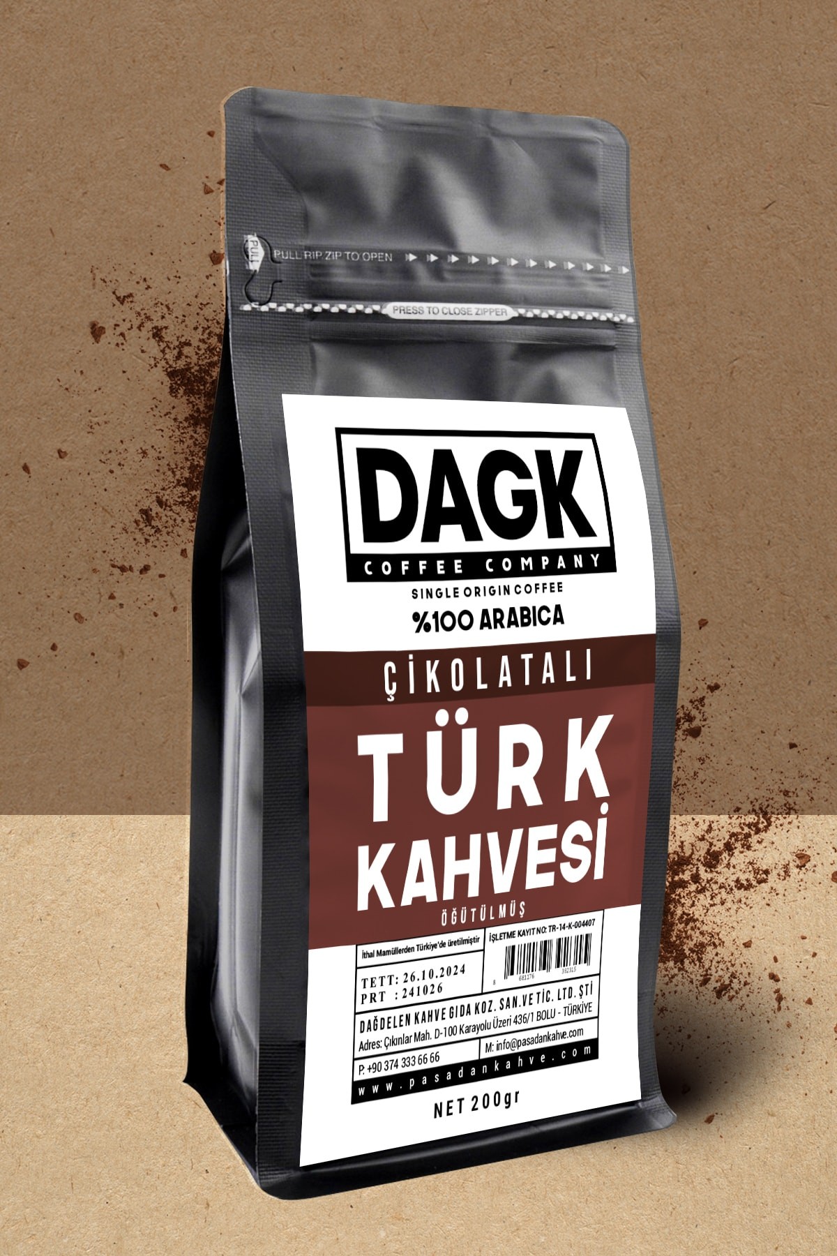 Çikolatalı Türk Kahvesi 200g Öğütülmüş