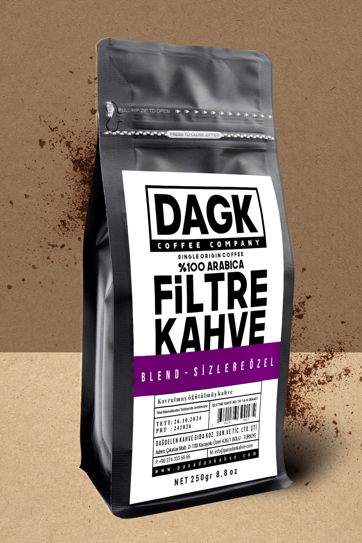 Sizlere Özel Filtre Kahve 250g Öğütülmüş
