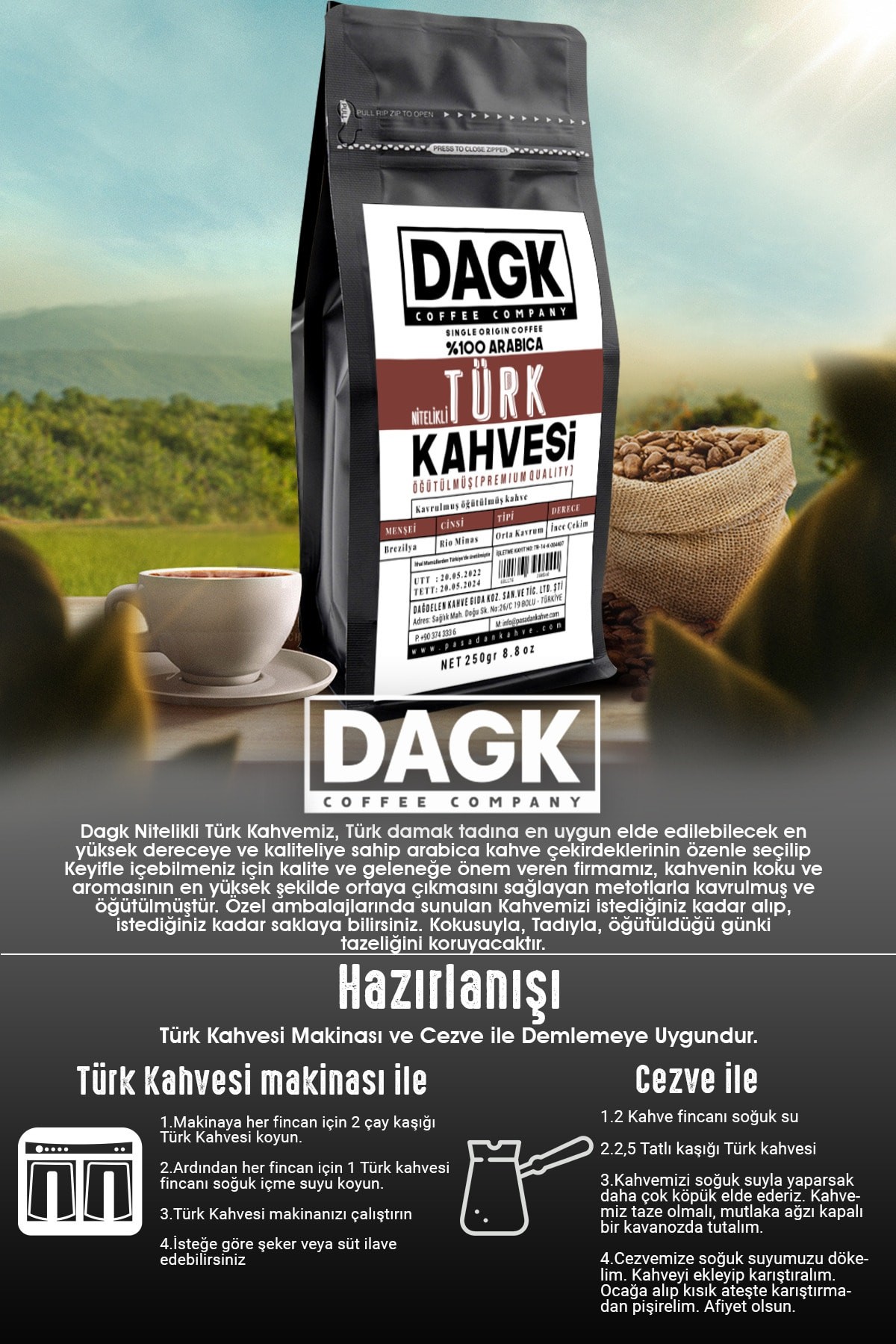 Türk Kahvesi 250 gr Nitelikli