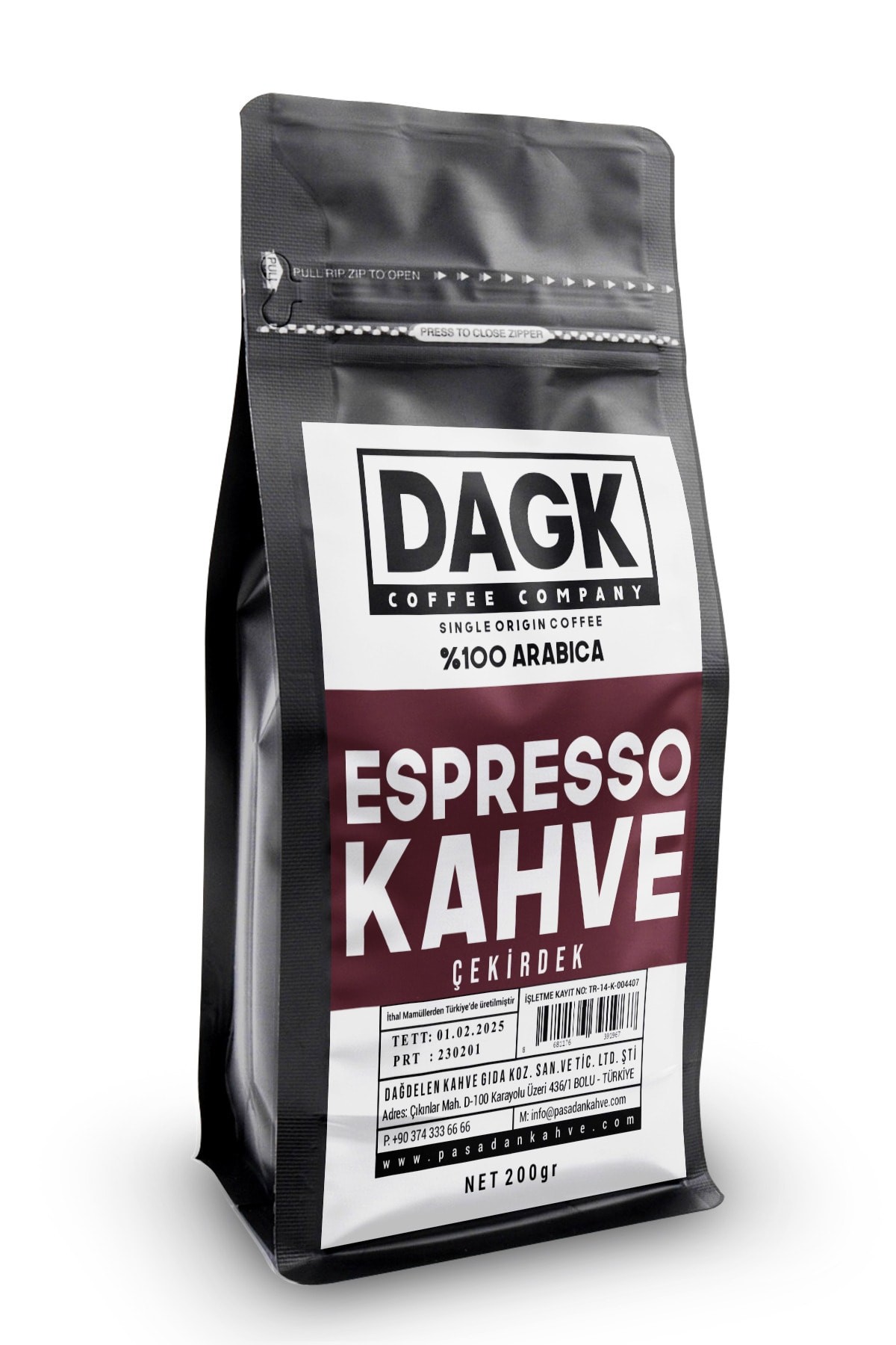Espresso Çekirdek Kahve 200gr