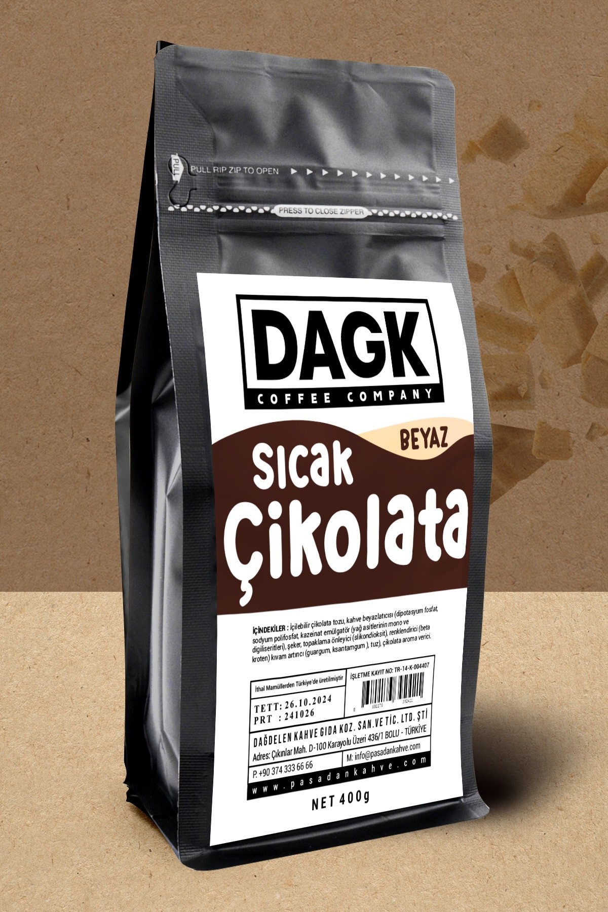 Beyaz Sıcak Çikolata 400g