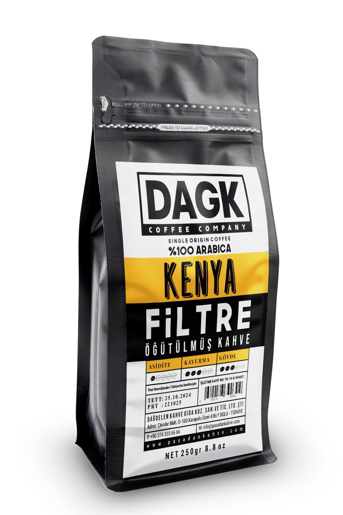 Filtre Kahve Kenya 250gr Öğütülmüş