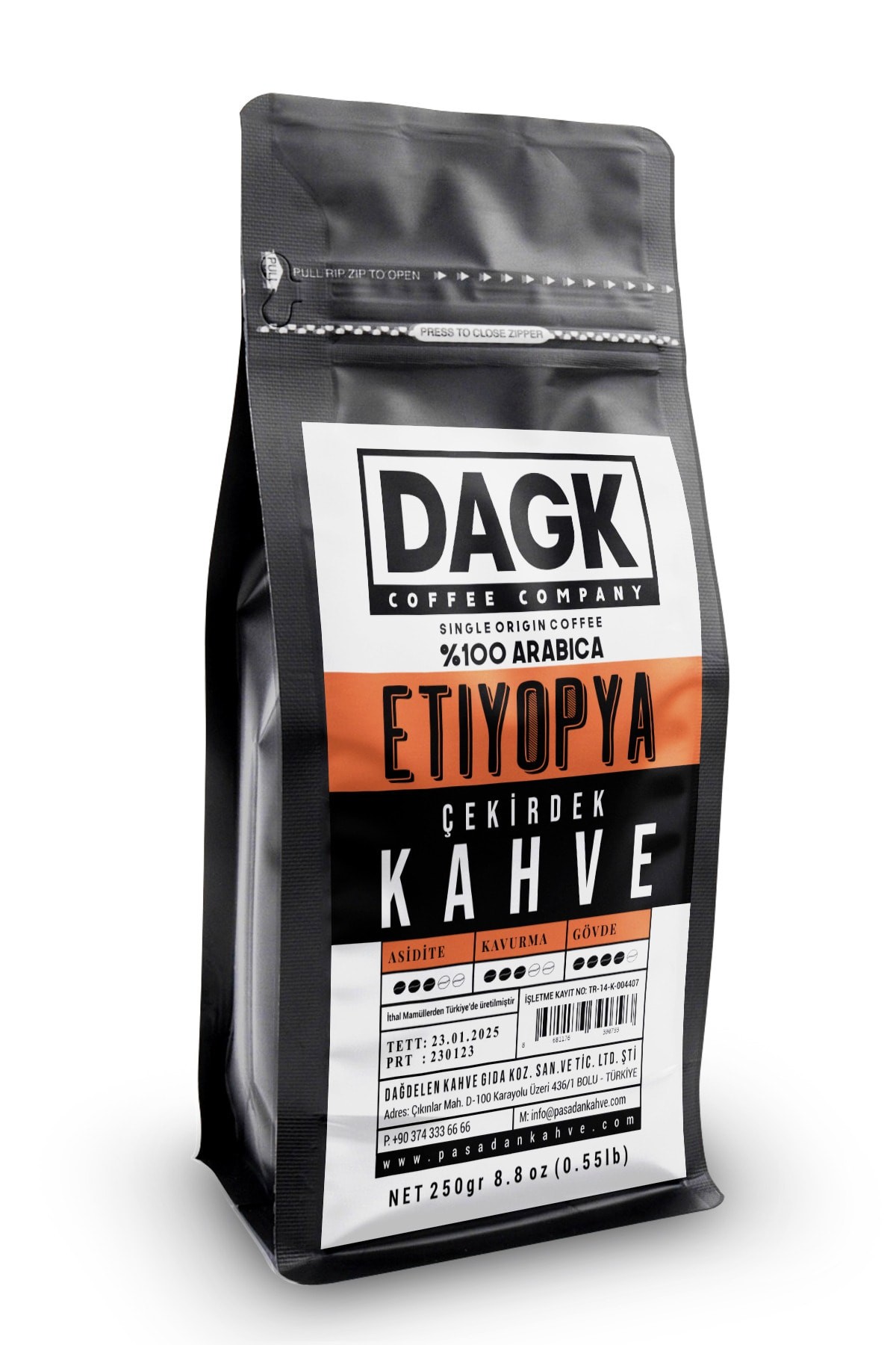 Etiyopya Çekirdek Kahve 250gr