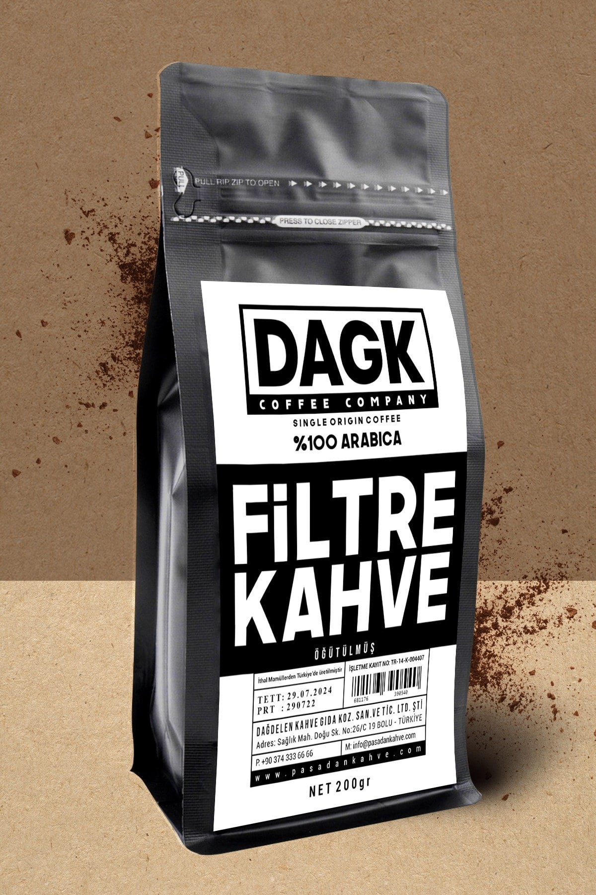 Filtre Kahve 200gr Öğütülmüş
