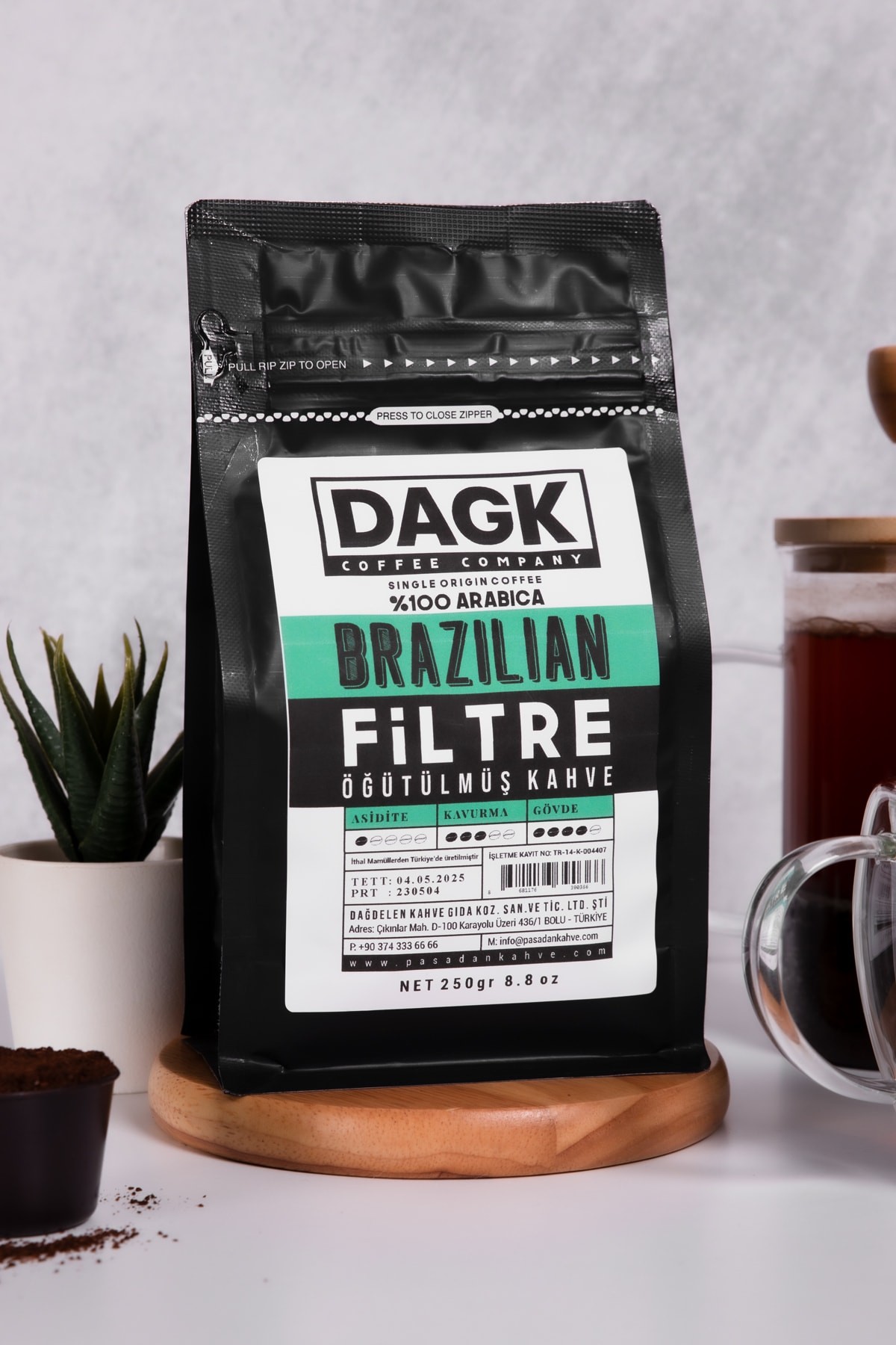 Filtre Kahve Brazilian 250gr Öğütülmüş