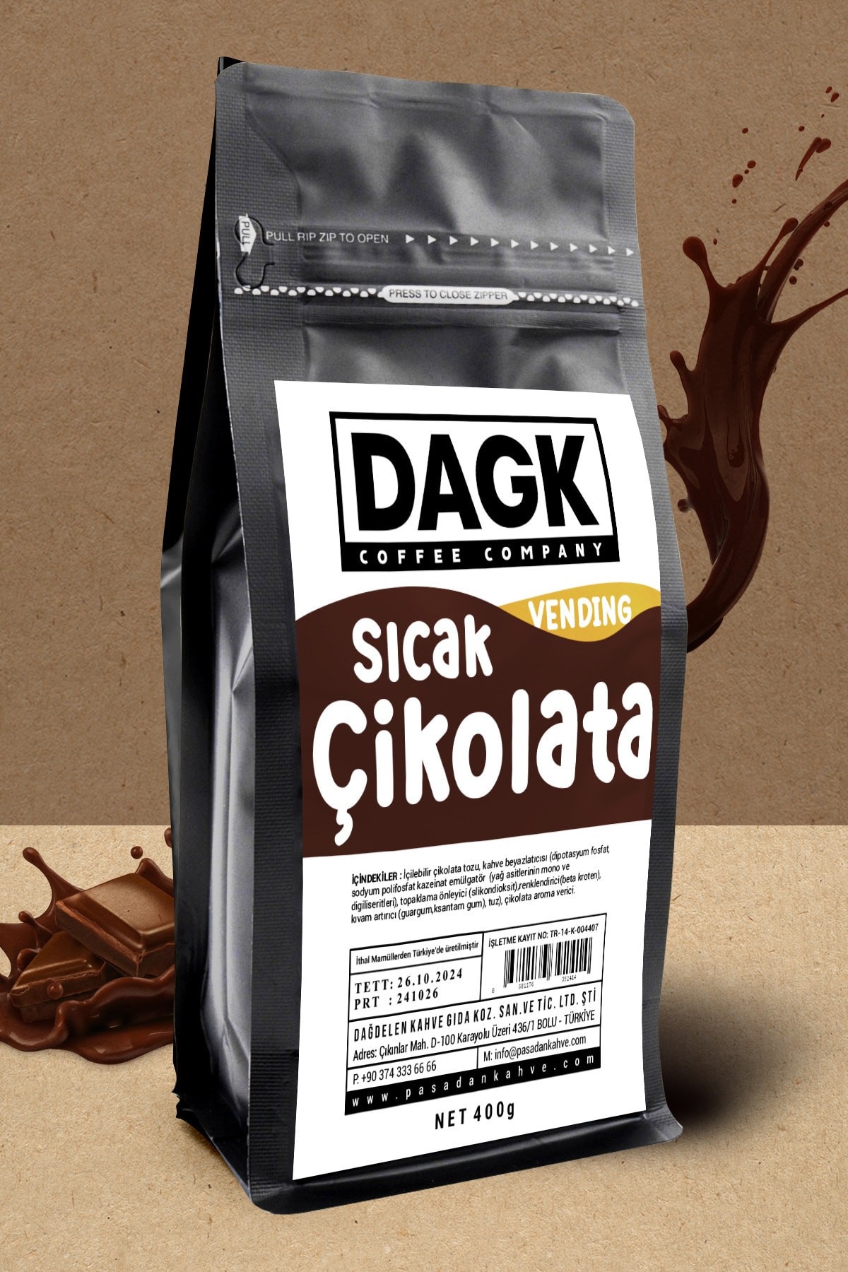 Sıcak Çikolata Vending 400g