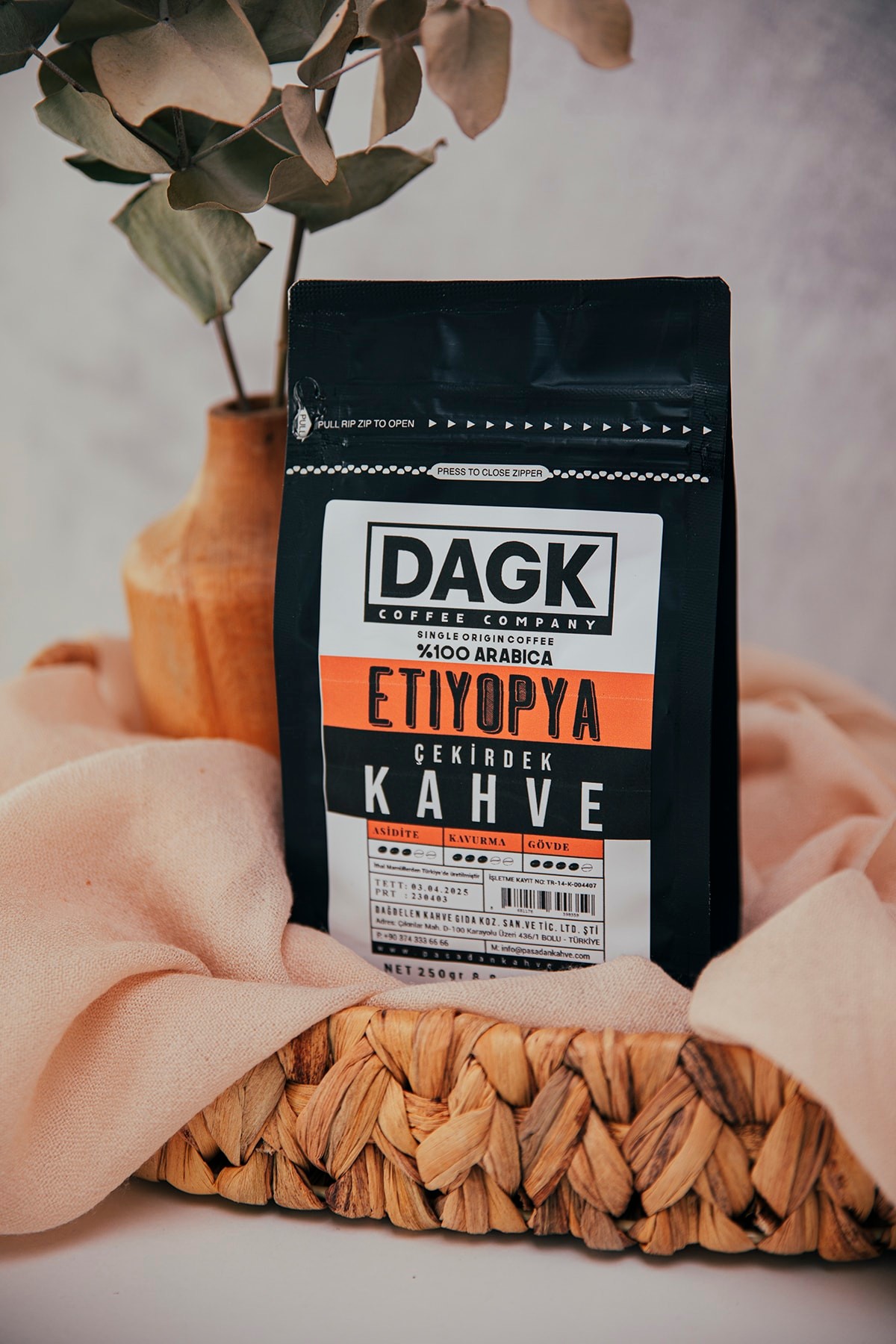 Etiyopya Çekirdek Kahve 250gr