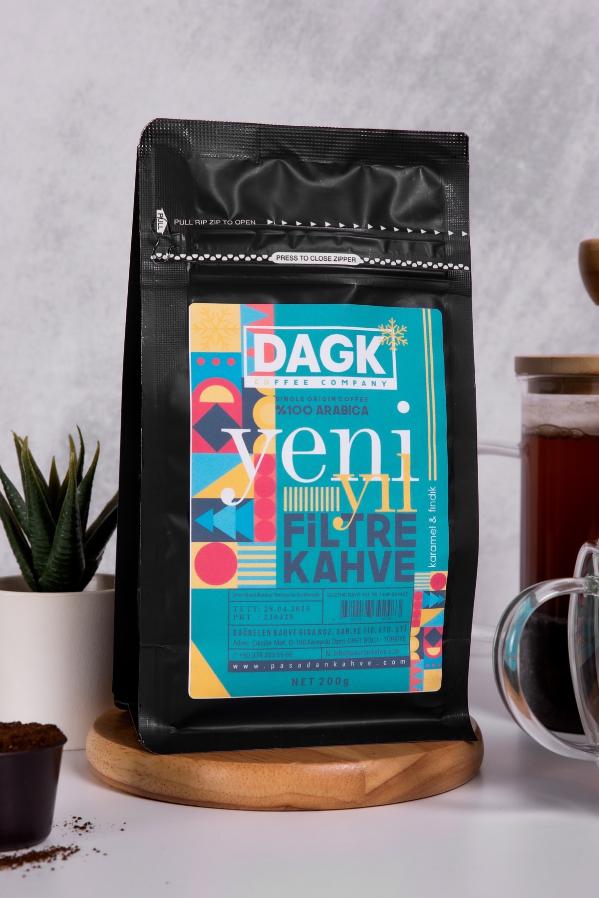Filtre Kahve Öğütülmüş Yeni Yıl Özel 200gr (karamel & Fındık Aromalı)