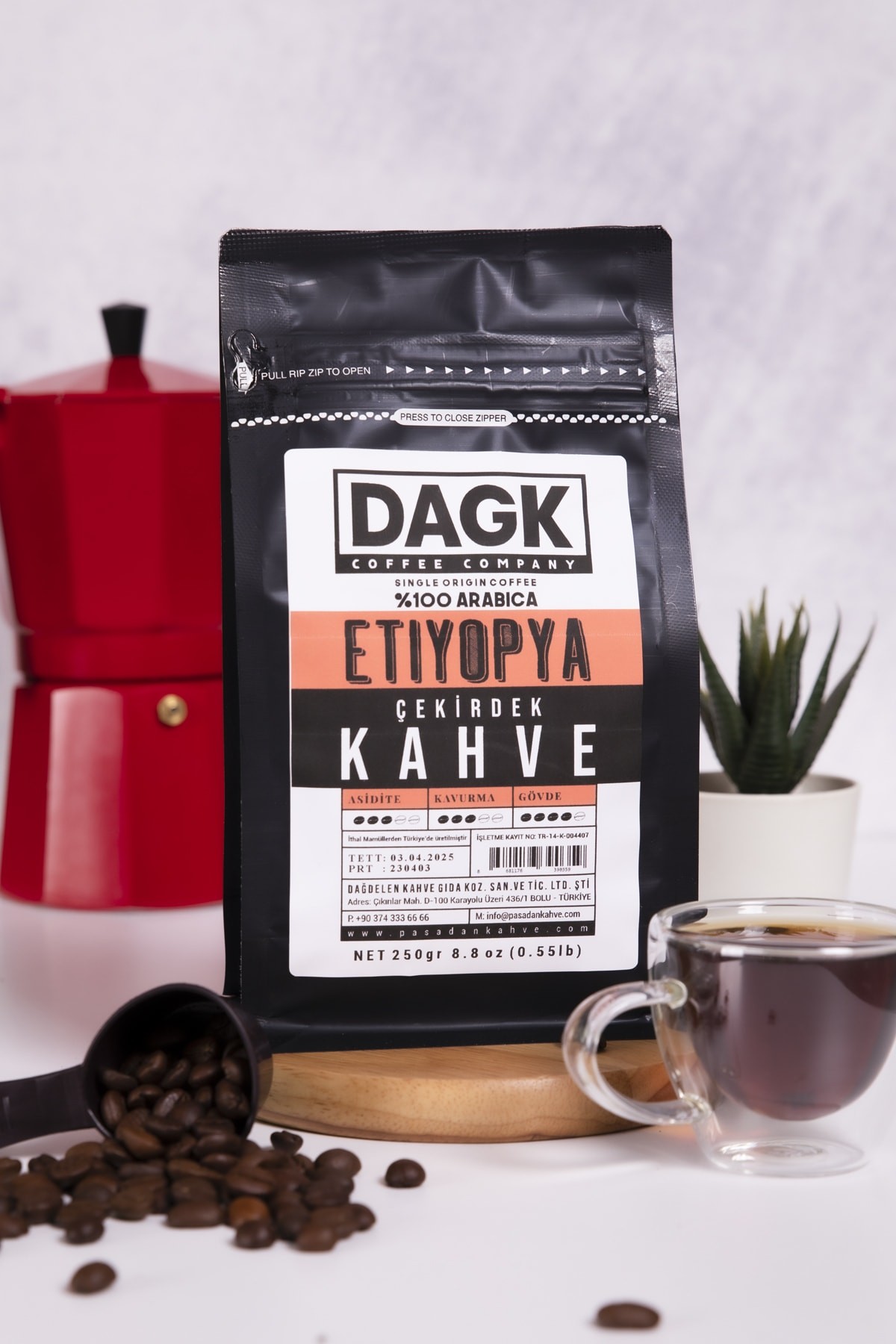 Etiyopya Çekirdek Kahve 250gr