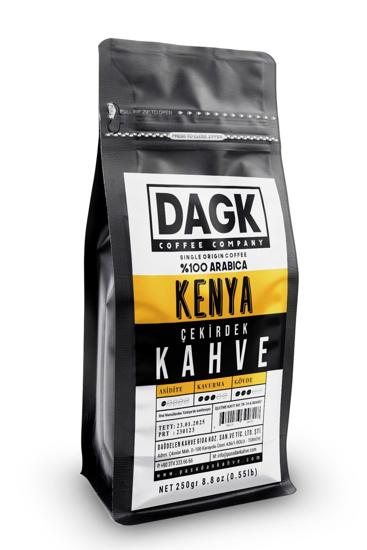 Kenya Çekirdek Kahve 250gr