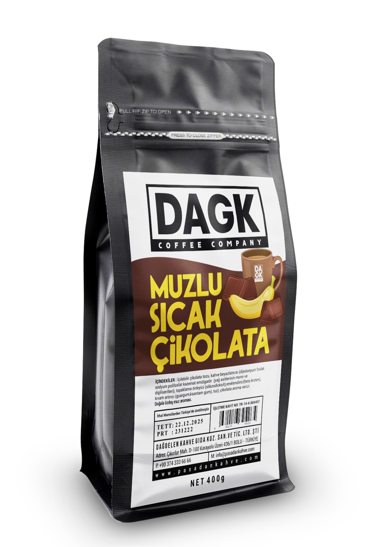 Muzlu Sıcak Çikolata Vending (Aromalı) 400g