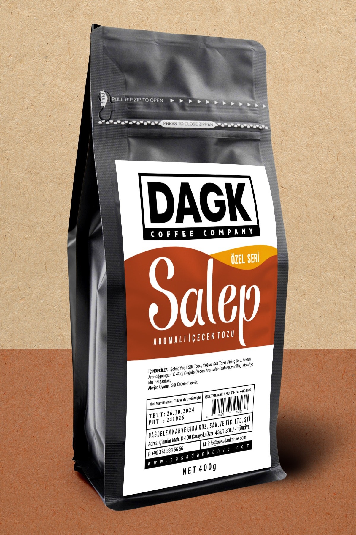 Salep Özel Seri 400g (AROMALI TOZ İÇECEK)