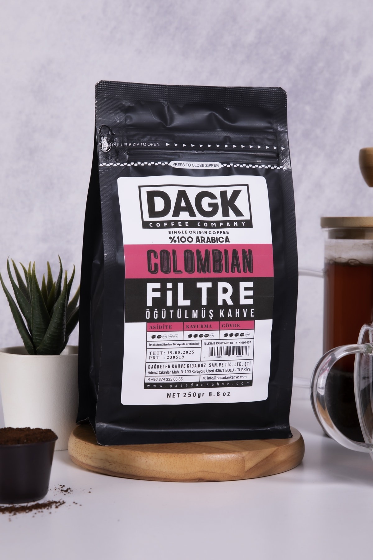 Filtre Kahve Colombian 250gr Öğütülmüş