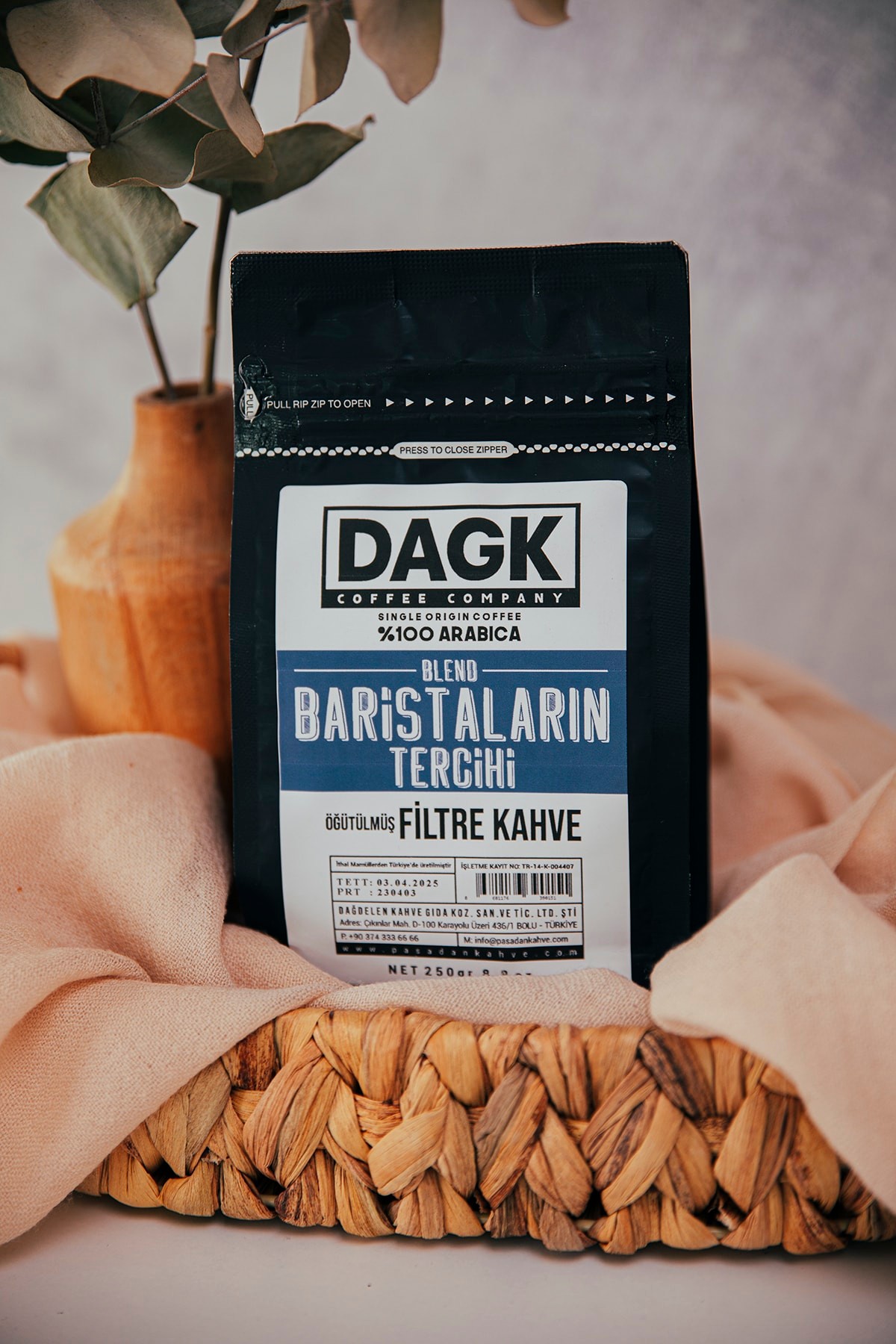 Baristaların Tercihi Filtre Kahve 250g Öğütülmüş