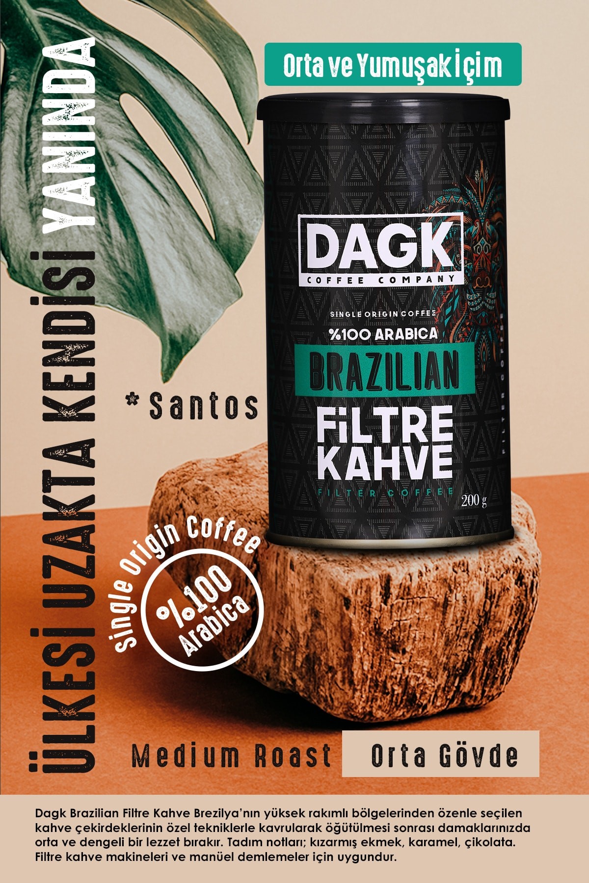 Brazilian Filtre Kahve 200g Tnk (ÖĞÜTÜLMÜŞ)