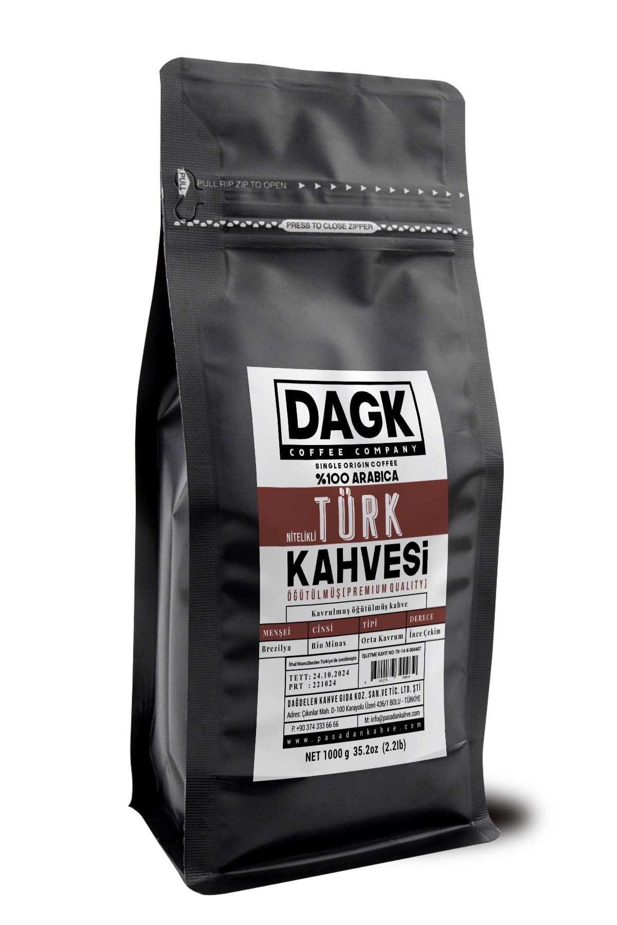 Türk Kahvesi 1000g Nitelikli