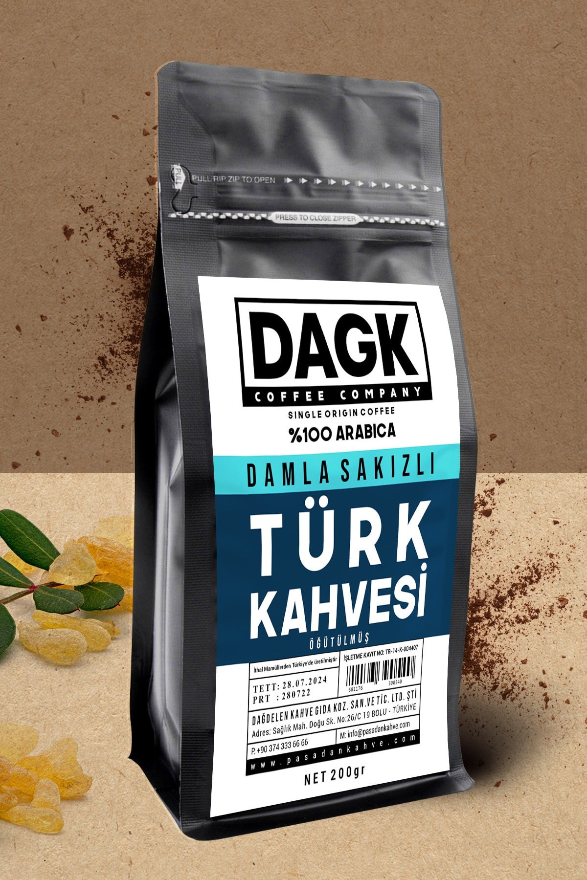 Damla Sakızlı Türk Kahvesi 200gr