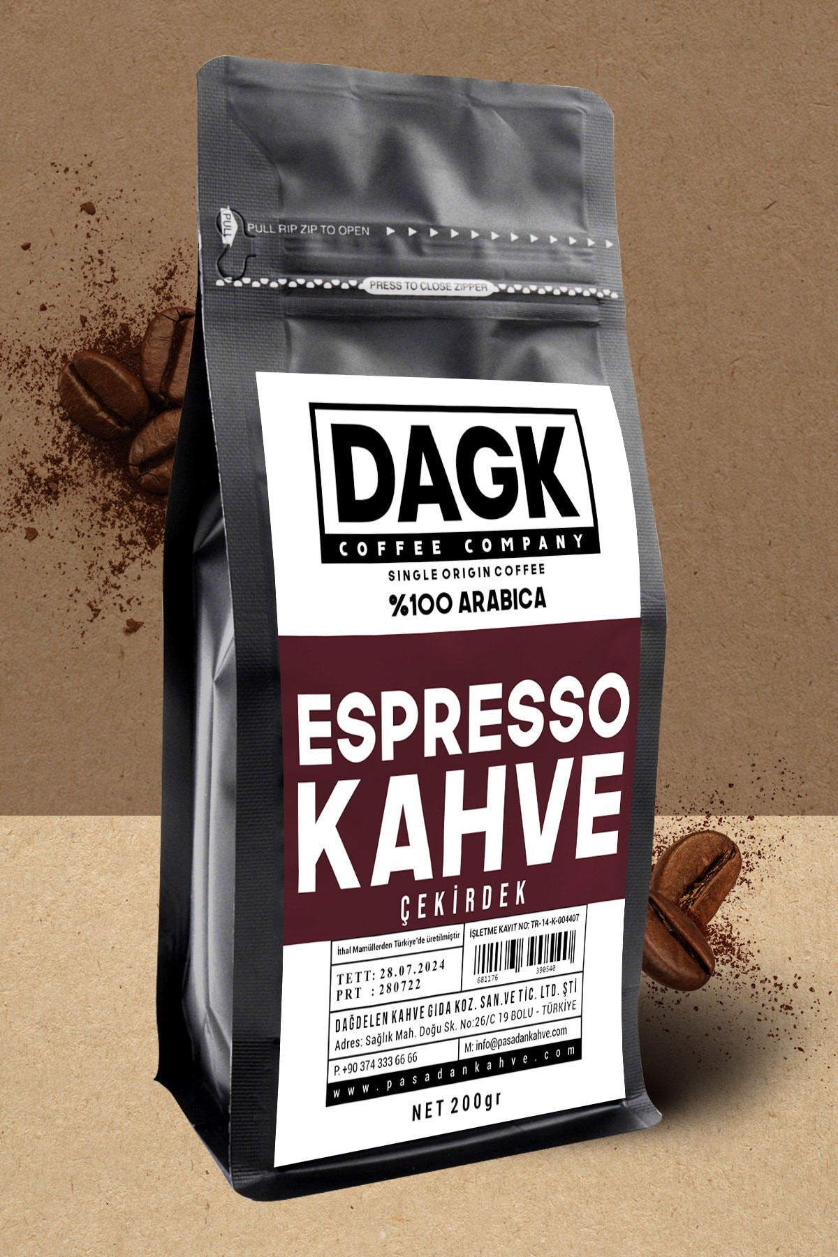 Espresso Çekirdek Kahve 200gr