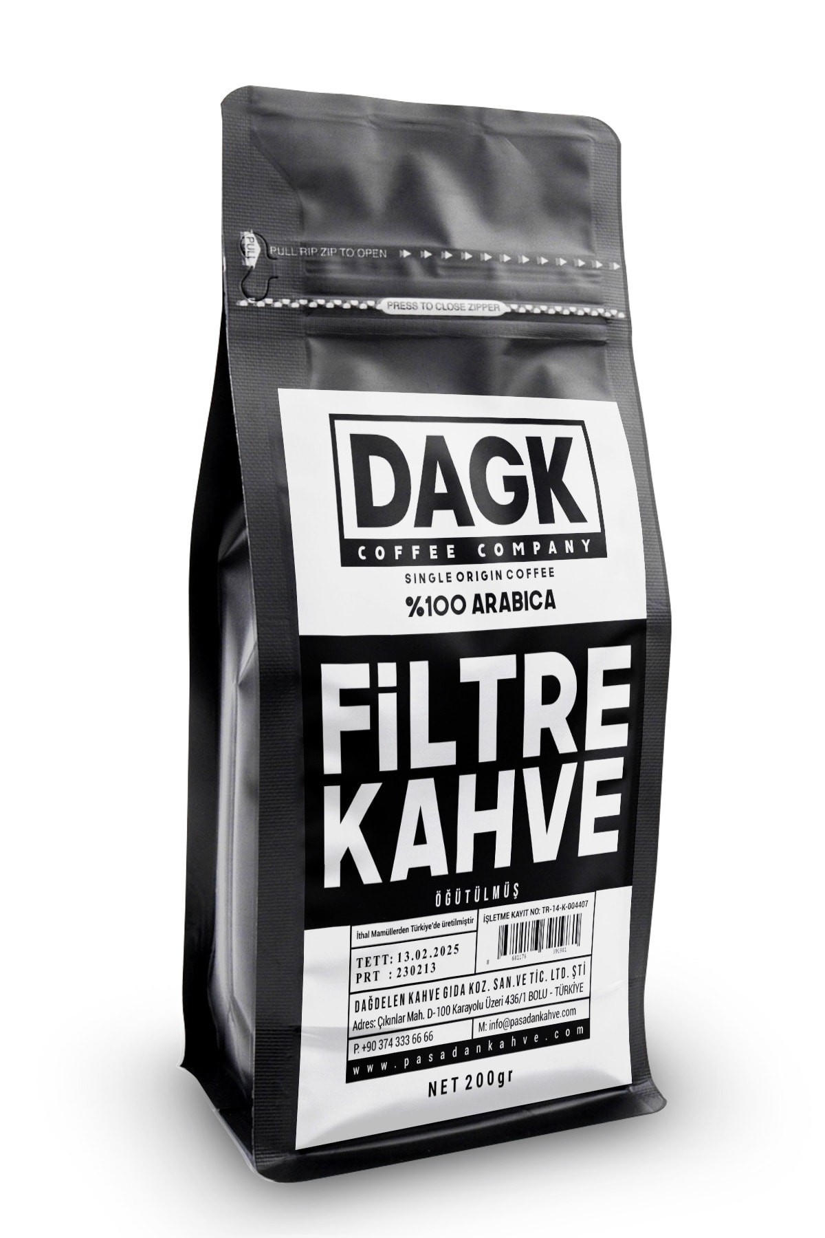 Filtre Kahve 200gr Öğütülmüş