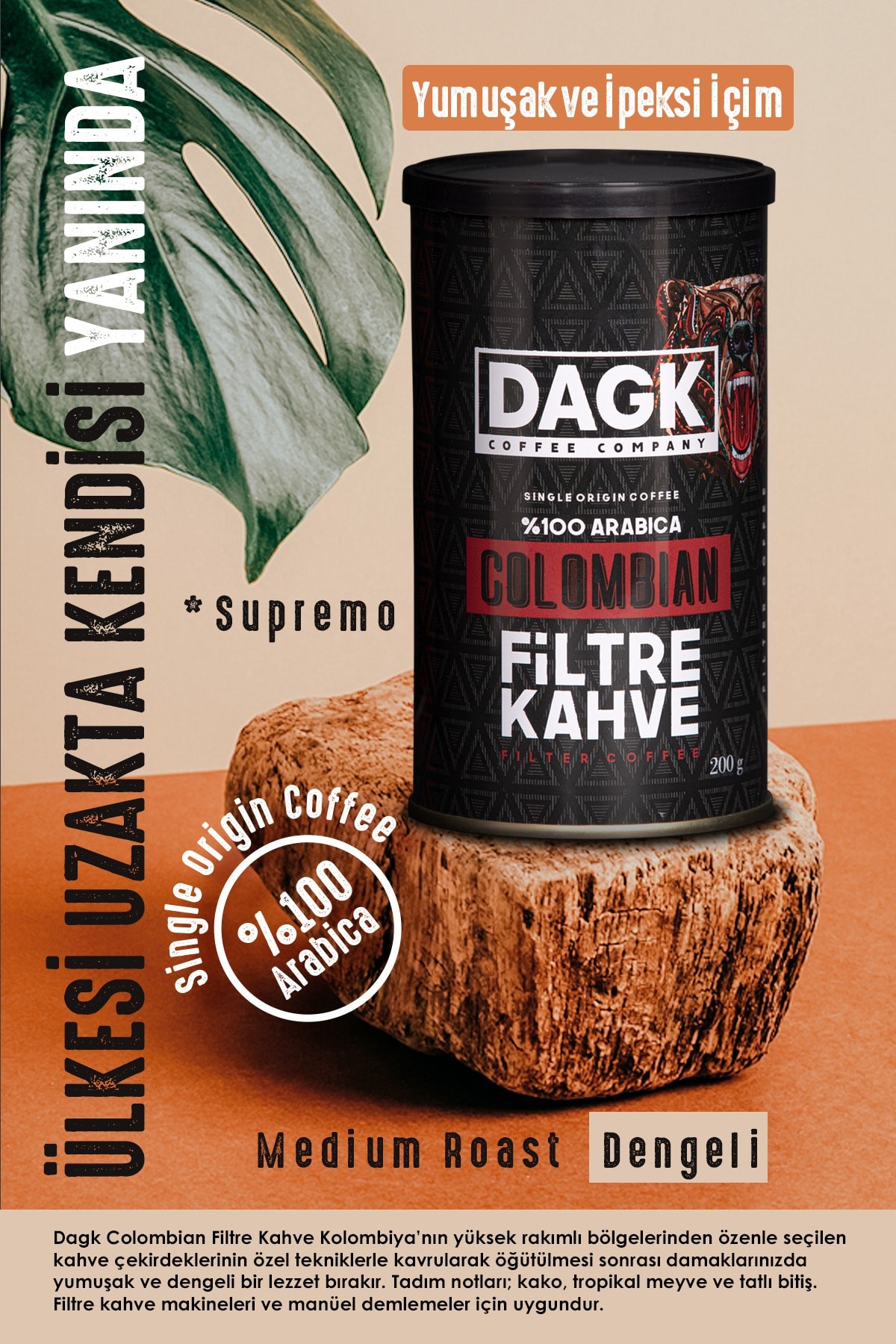 Colombian Filtre Kahve 200g Tnk