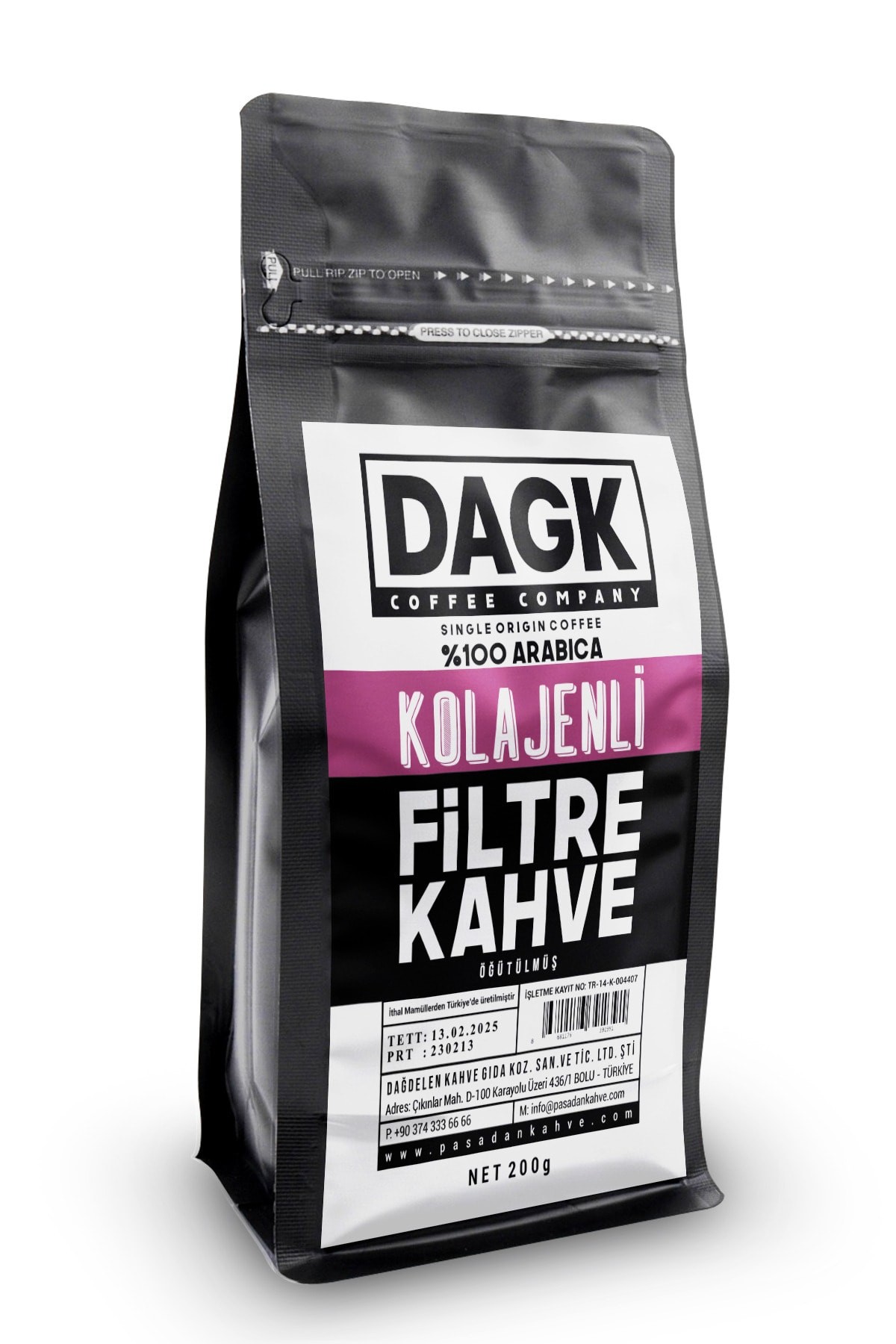 Kolajenli Filtre Kahve Öğütülmüş 200g