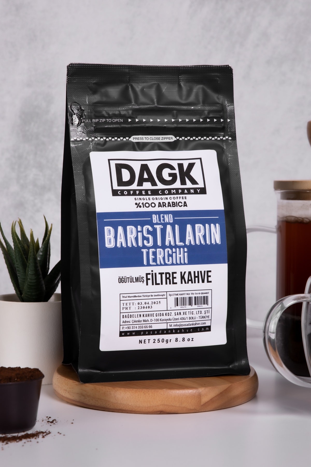 Baristaların Tercihi Filtre Kahve 250g Öğütülmüş
