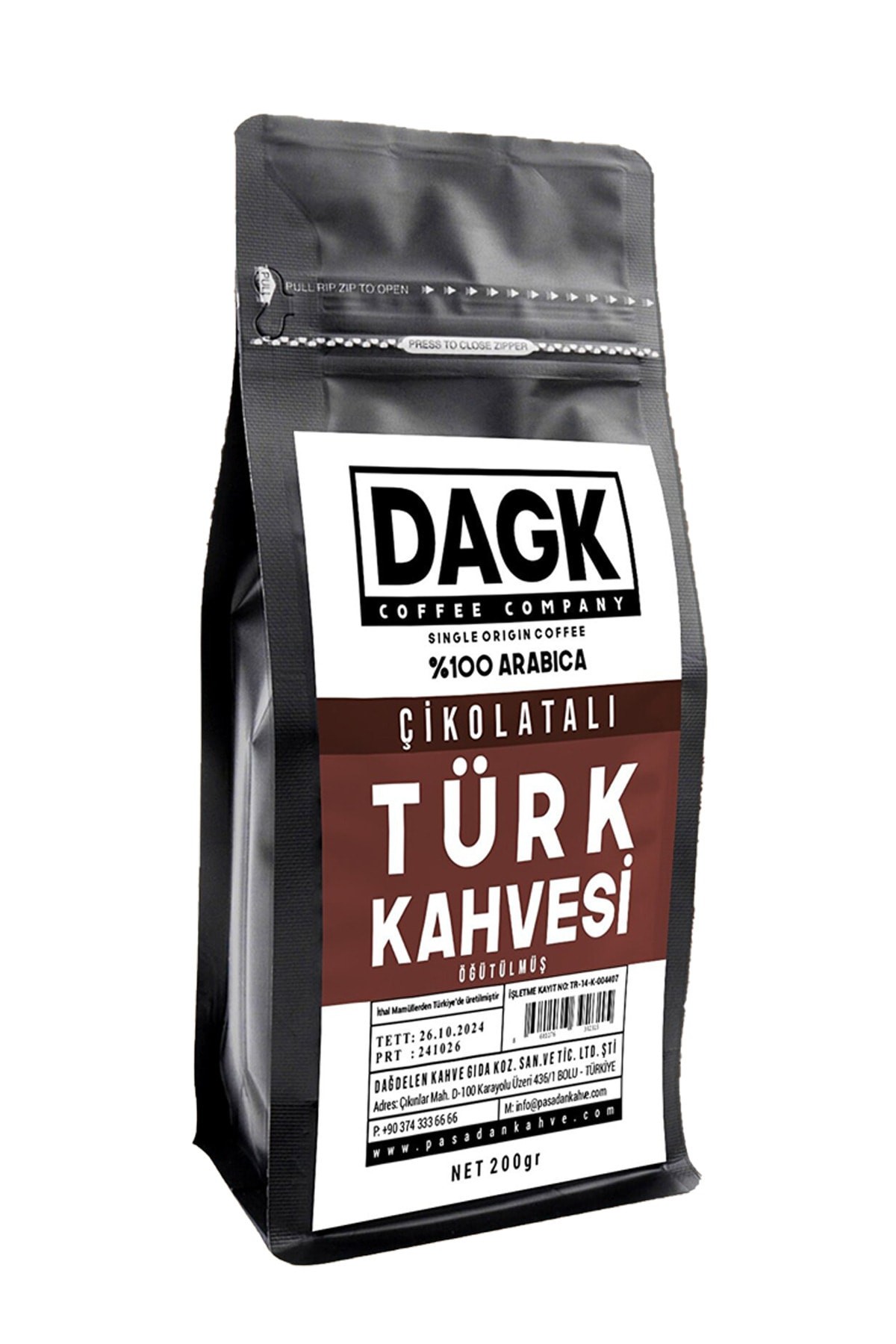 Çikolatalı Türk Kahvesi 200g Öğütülmüş