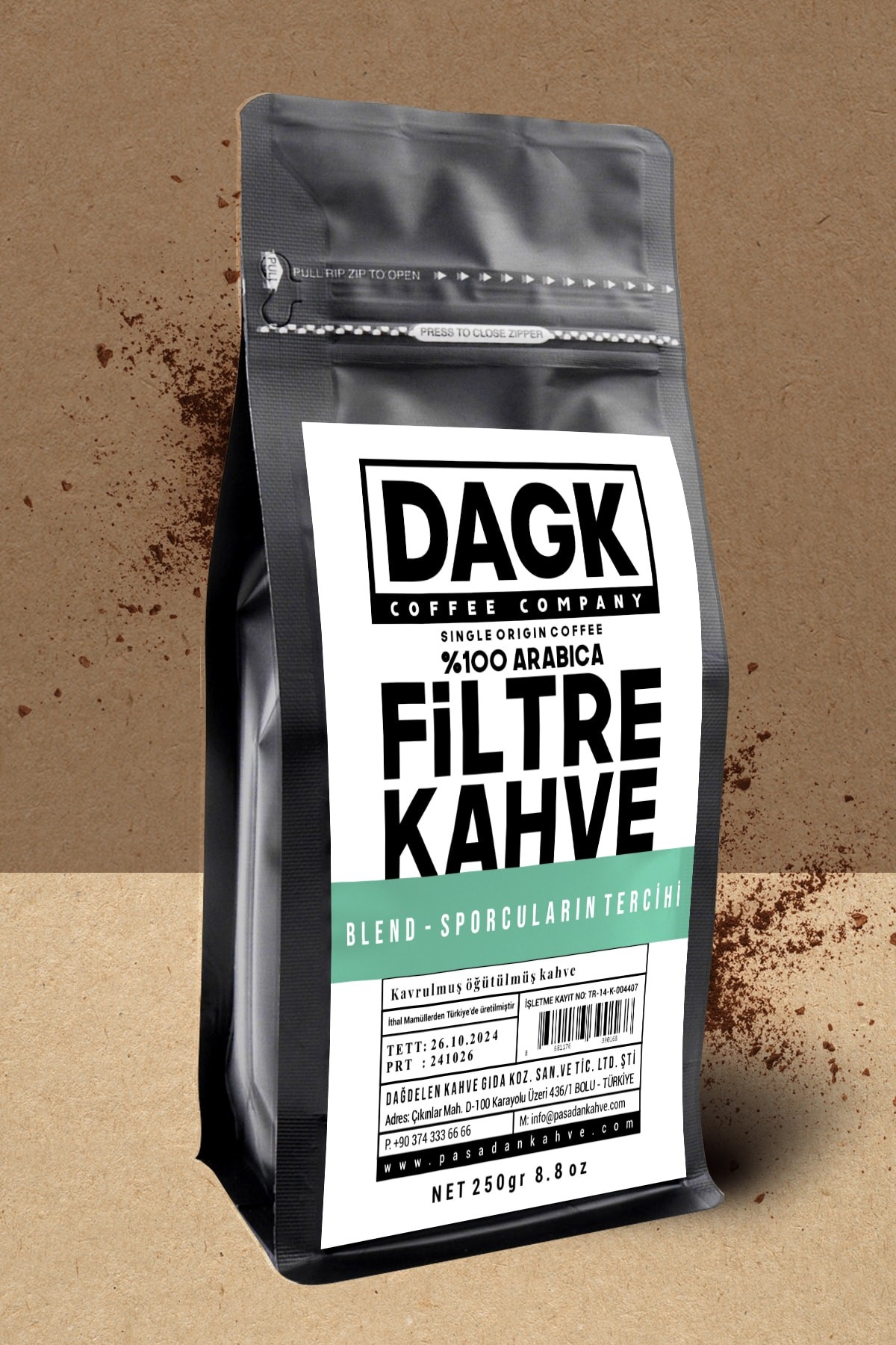 Sporculara Özel Filtre Kahve 250g Öğütülmüş