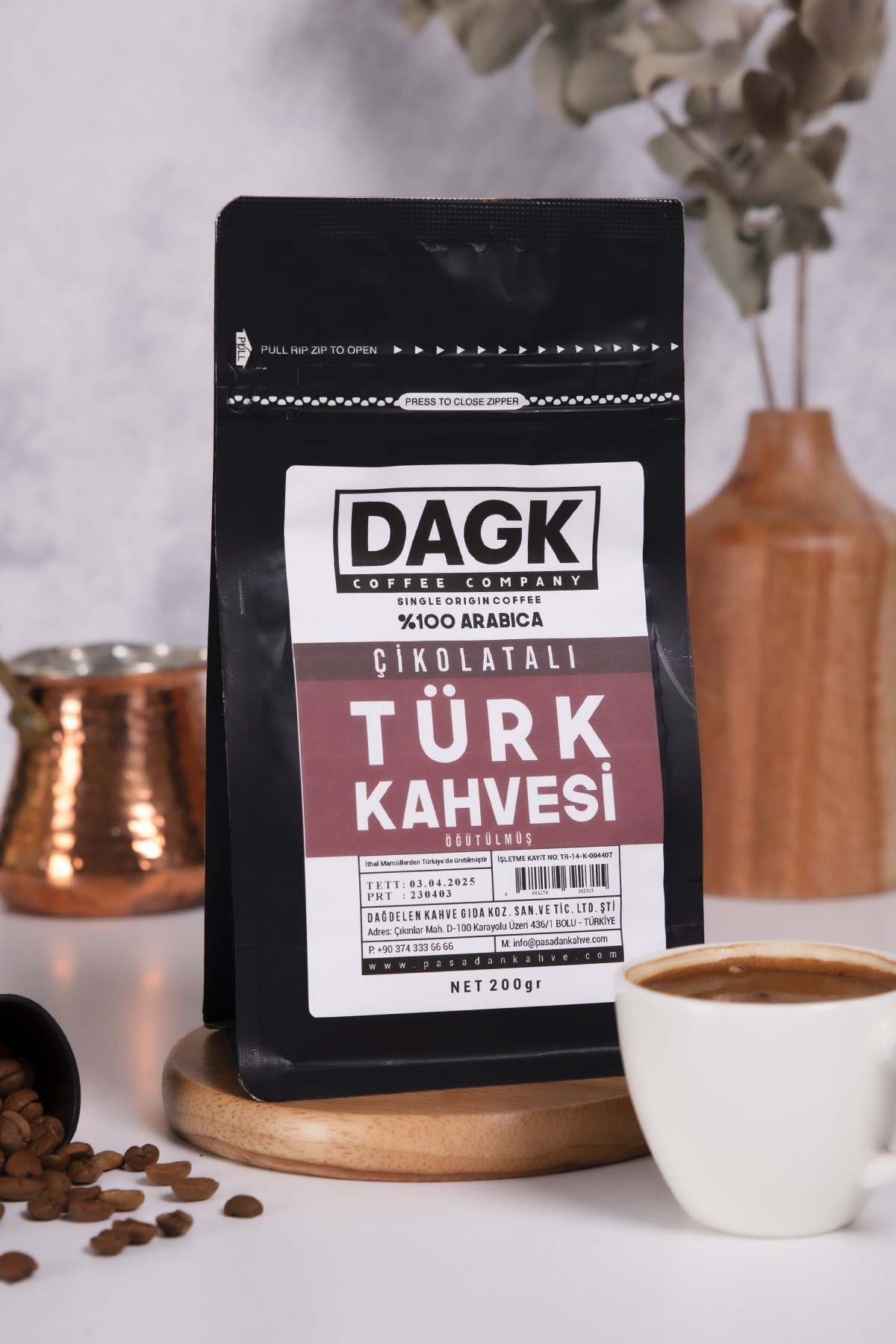Çikolatalı Türk Kahvesi 200g Öğütülmüş