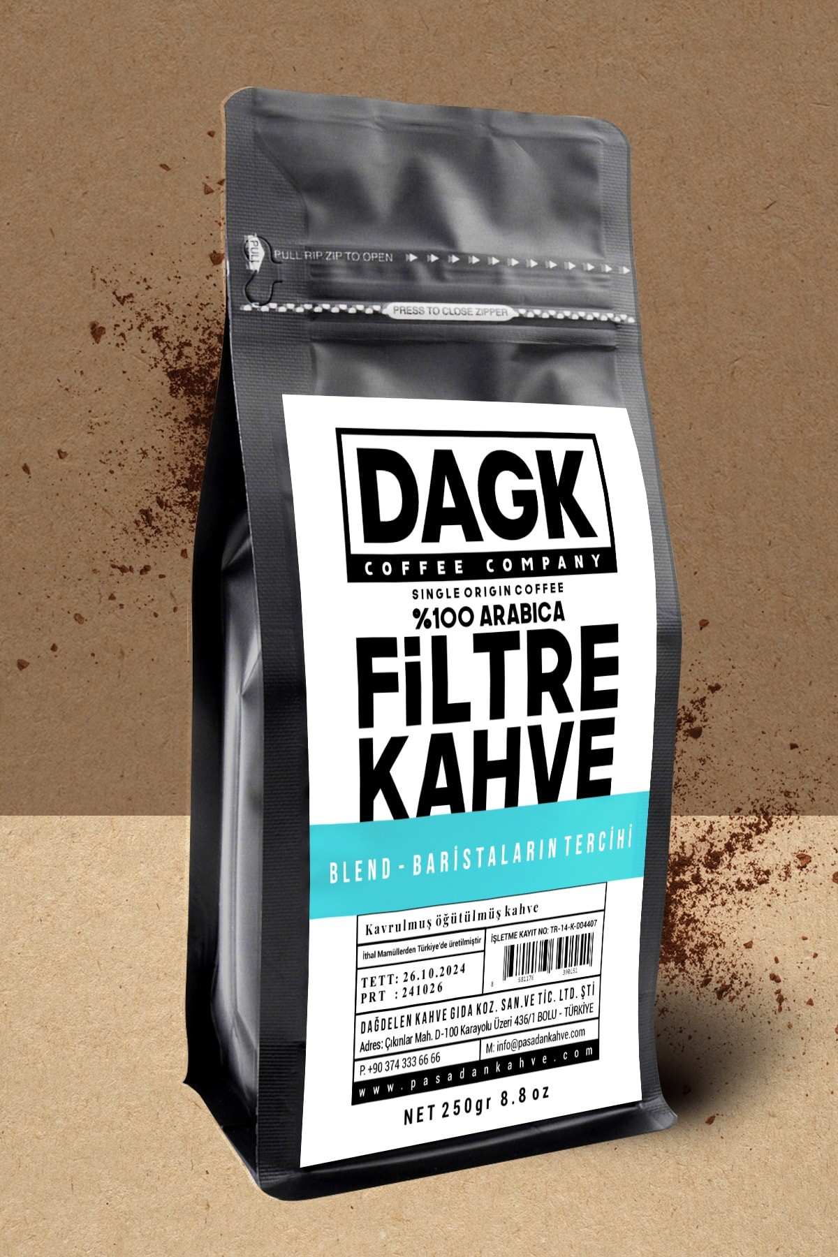 Baristaların Tercihi Filtre Kahve 250g Öğütülmüş