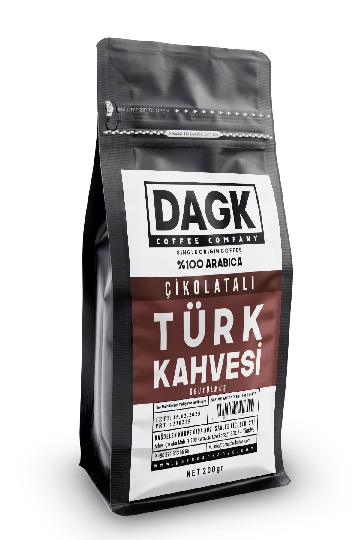 Çikolatalı Türk Kahvesi 200g Öğütülmüş