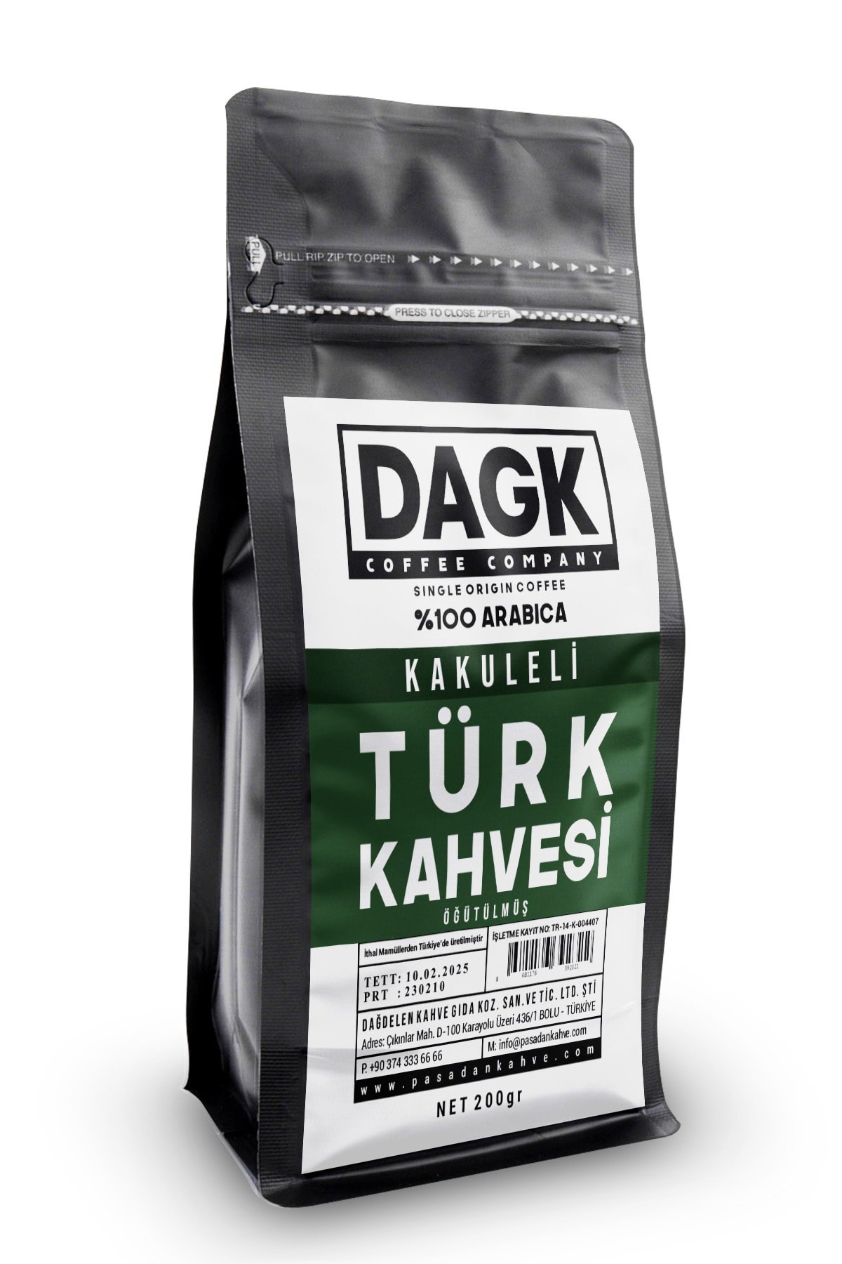 Kakuleli Türk Kahvesi 200g Öğütülmüş