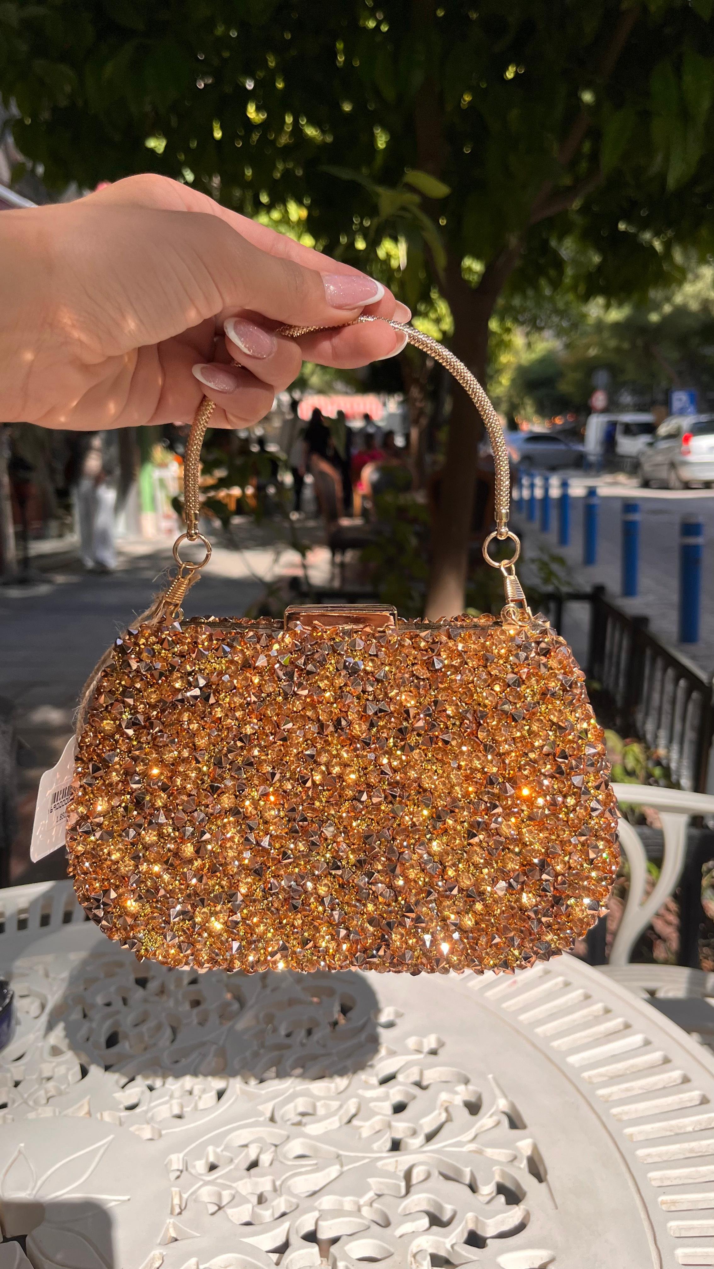 Taşlı Abiye Çanta