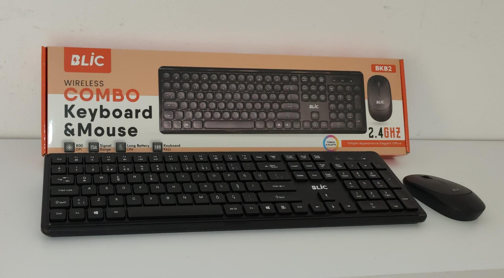 Kablosuz Klavye Mouse Seti Blic Bkb2