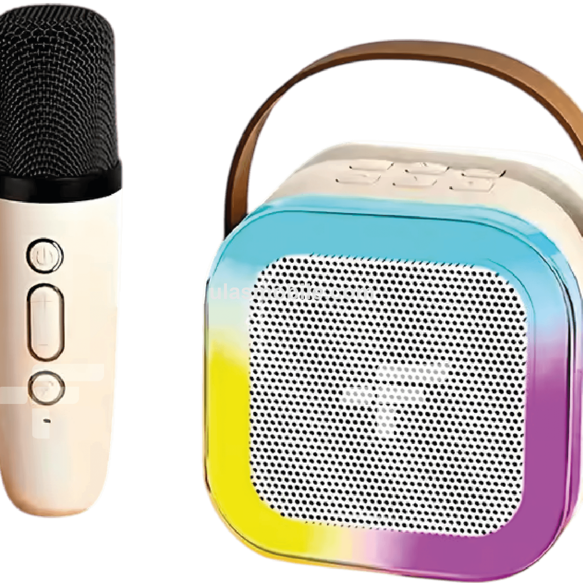 K12 Kablosuz Bluetooth Hoparlör Karaoke Mikrofon 5 Ses Efektli Rgb Hd Stereo ?es Usb/Sd/FM