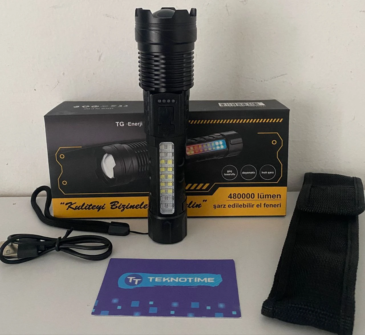 48.000 Lümen Sarj Edilebilir El Feneri