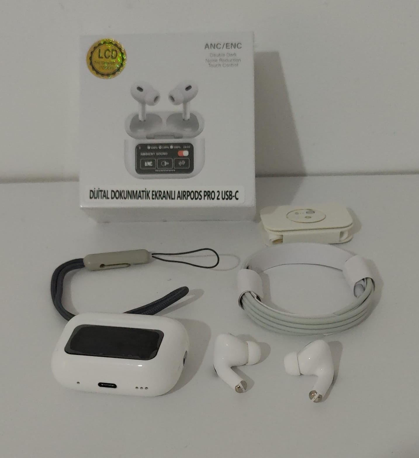 A8 Pro Dijital Dokunmatik Ekranlı Bluetooth Kulaklık  Anc/Enc