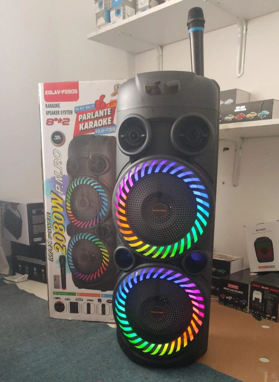  Dev Bluetooth Hoparlör  Kablosuz Mikrofonlu  Kumandalı