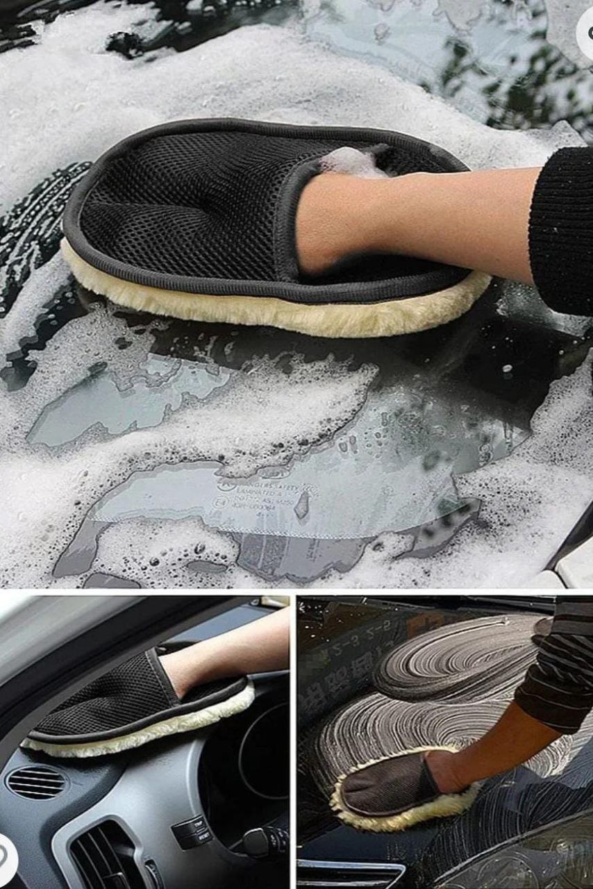 Hassas Aracı Çizmeyen Mikrofiber Araba Araç Oto Yıkama ve Temizlik Eldiveni